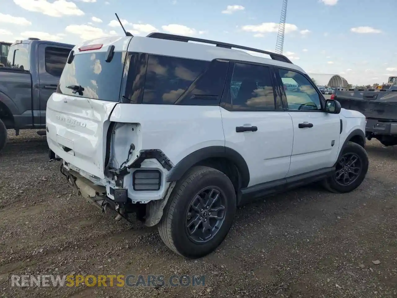 3 Photograph of a damaged car 3FMCR9B66MRA22921 FORD BRONCO 2021