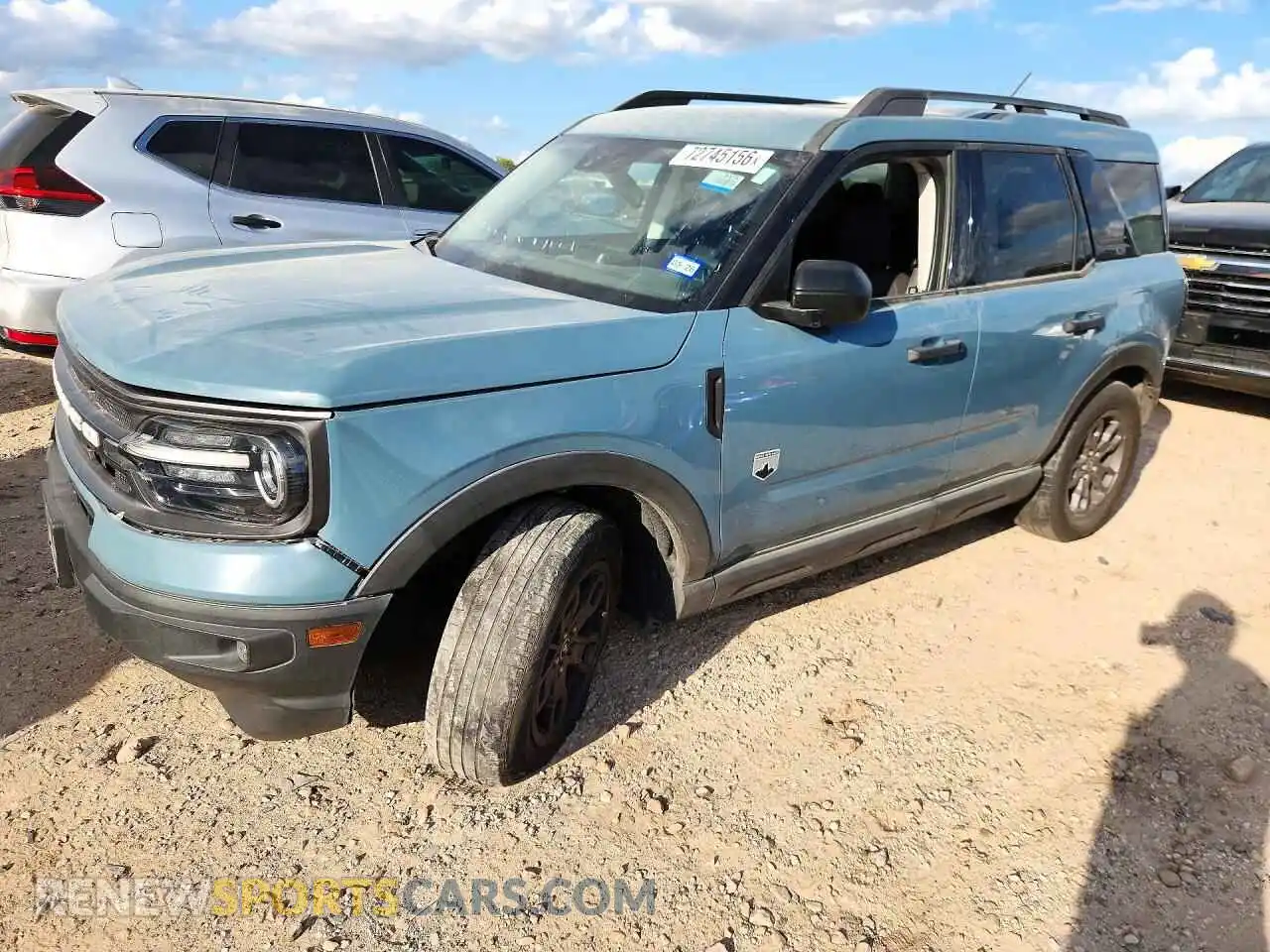 1 Photograph of a damaged car 3FMCR9B69MRA83955 FORD BRONCO 2021