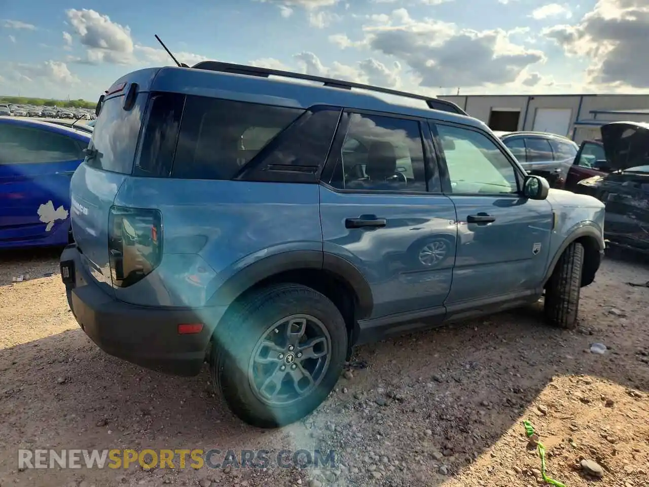 3 Photograph of a damaged car 3FMCR9B69MRA83955 FORD BRONCO 2021