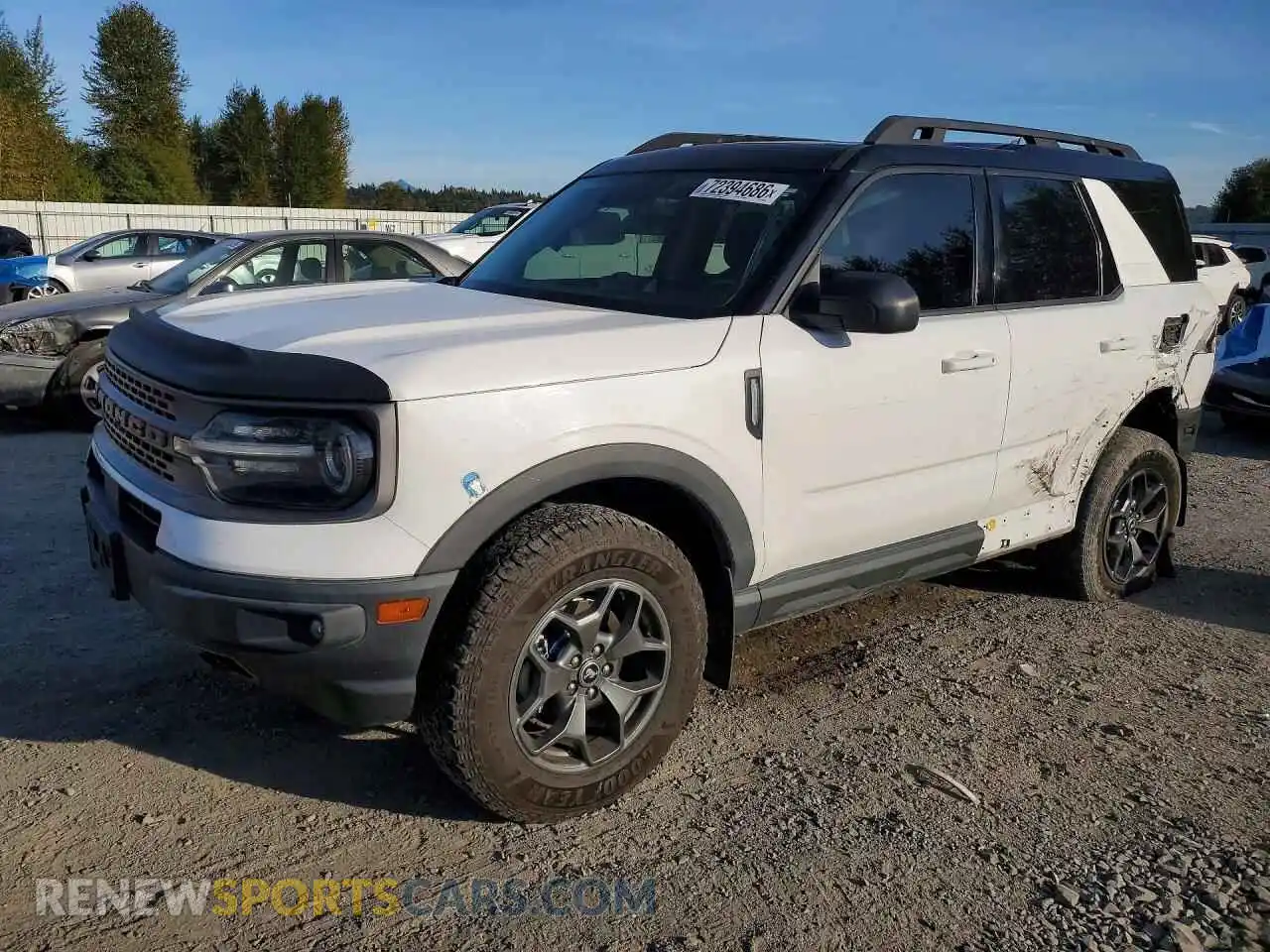 1 Photograph of a damaged car 3FMCR9D94MRA03209 FORD BRONCO 2021
