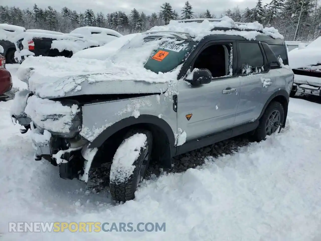 1 Photograph of a damaged car 3FMCR9D96MRA87033 FORD BRONCO 2021