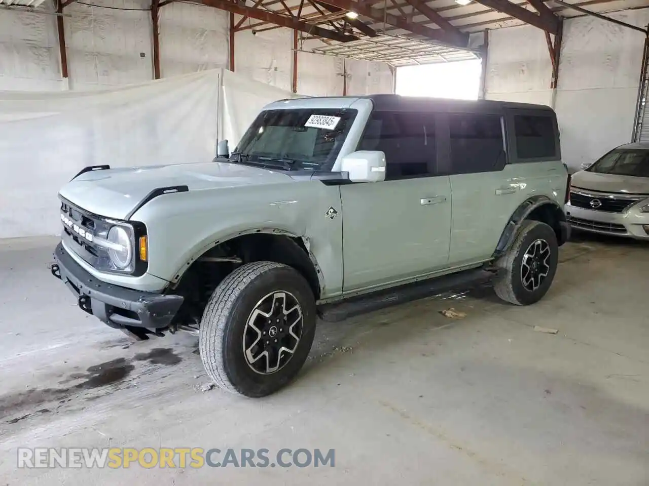 1 Photograph of a damaged car 1FMEE5BP8NLB55640 FORD BRONCO 2022