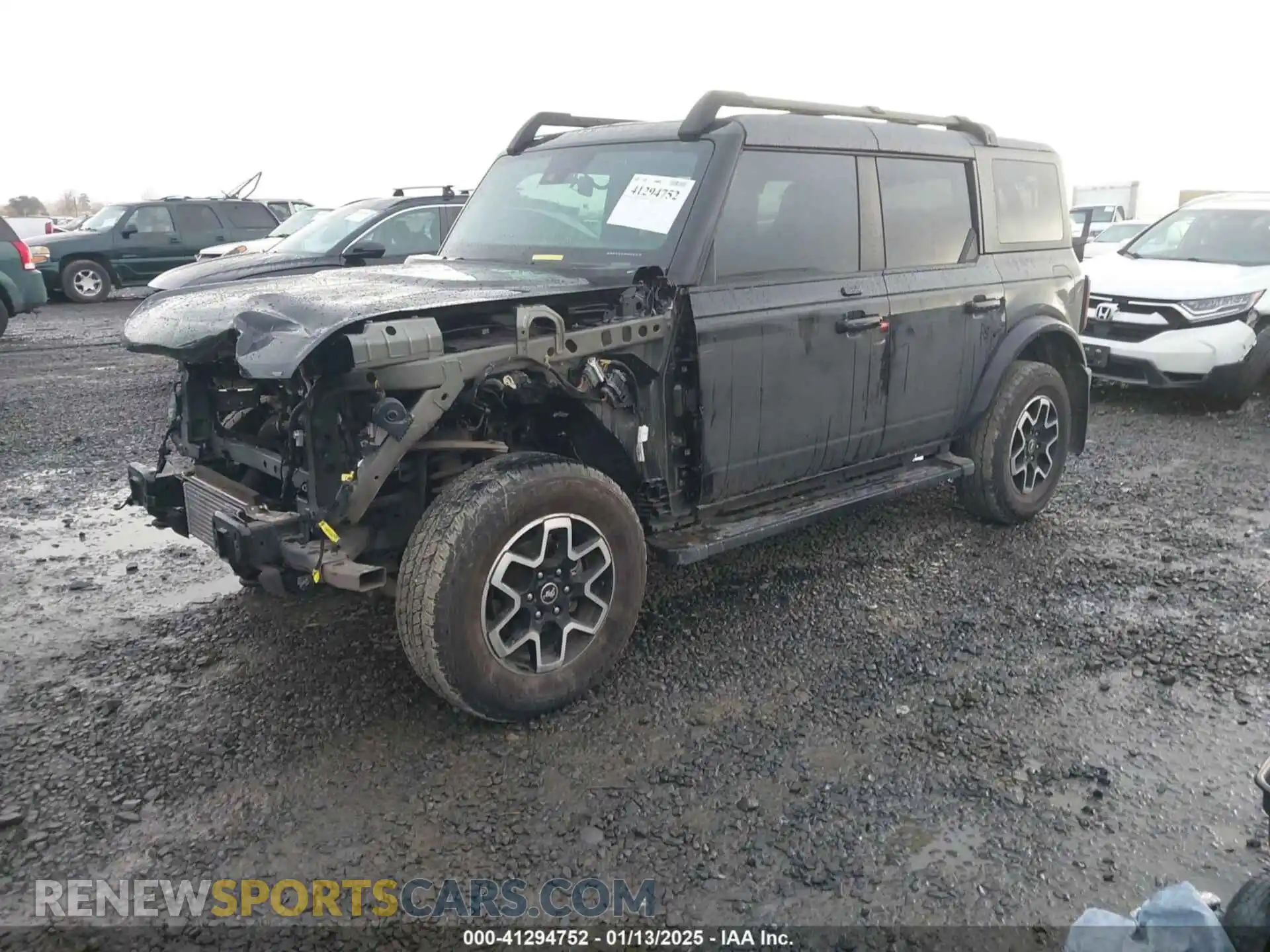 2 fotografías del automóvil dañado 1FMEE5BP9NLB60734 FORD BRONCO 2022