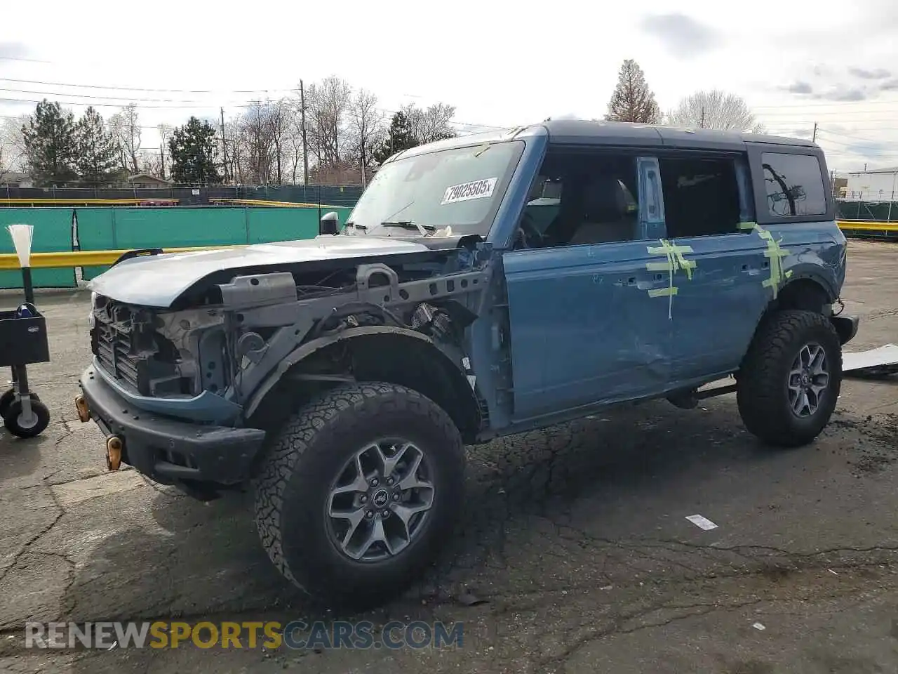 1 Photograph of a damaged car 1FMEE5DP1NLB22329 FORD BRONCO 2022
