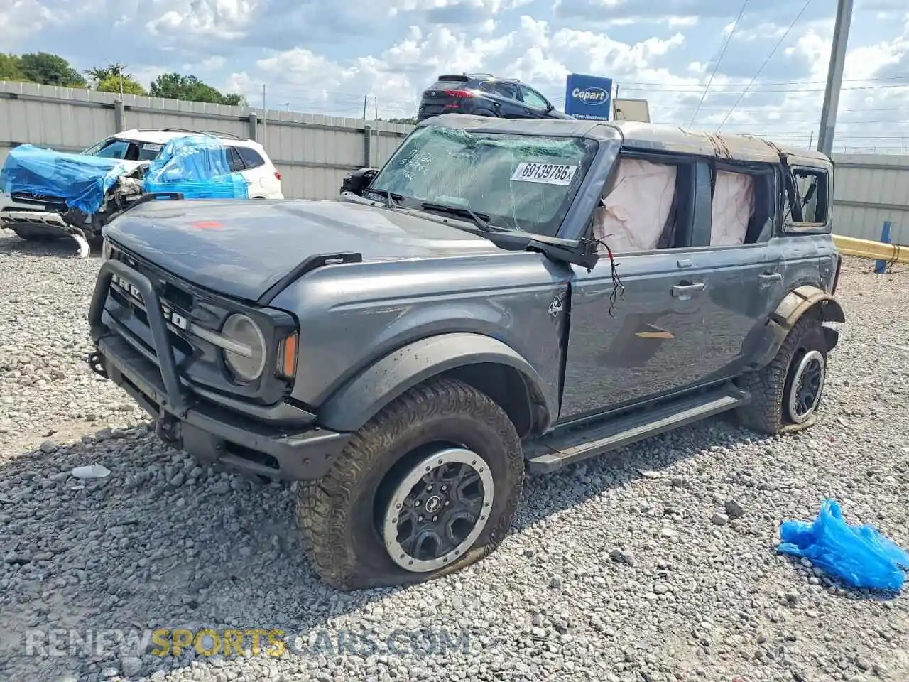 1 Photograph of a damaged car 1FMEE5DP5NLB44026 FORD BRONCO 2022