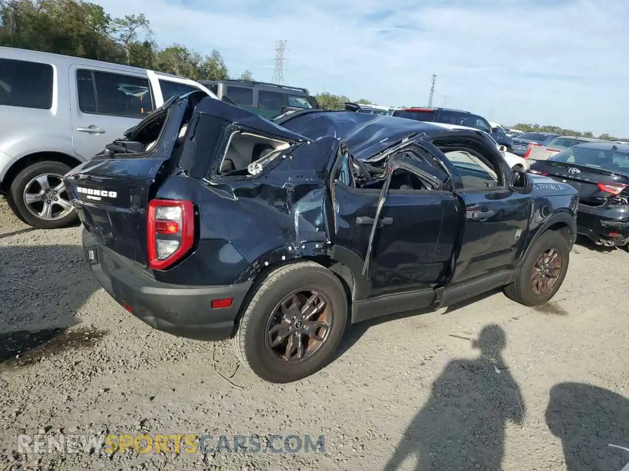 3 Photograph of a damaged car 3FMCR9B60NRD50045 FORD BRONCO 2022