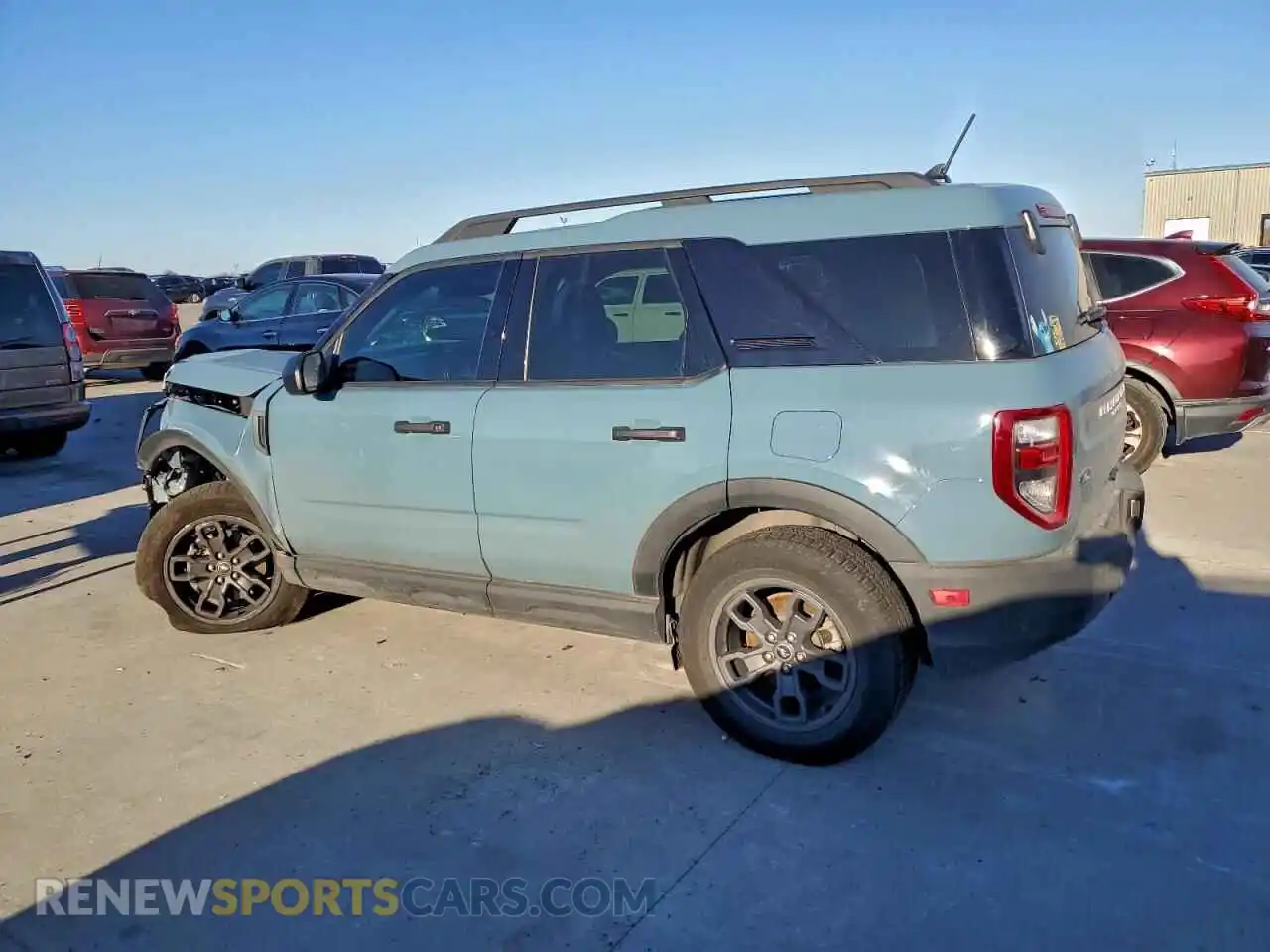 2 Photograph of a damaged car 3FMCR9B60NRE18795 FORD BRONCO 2022