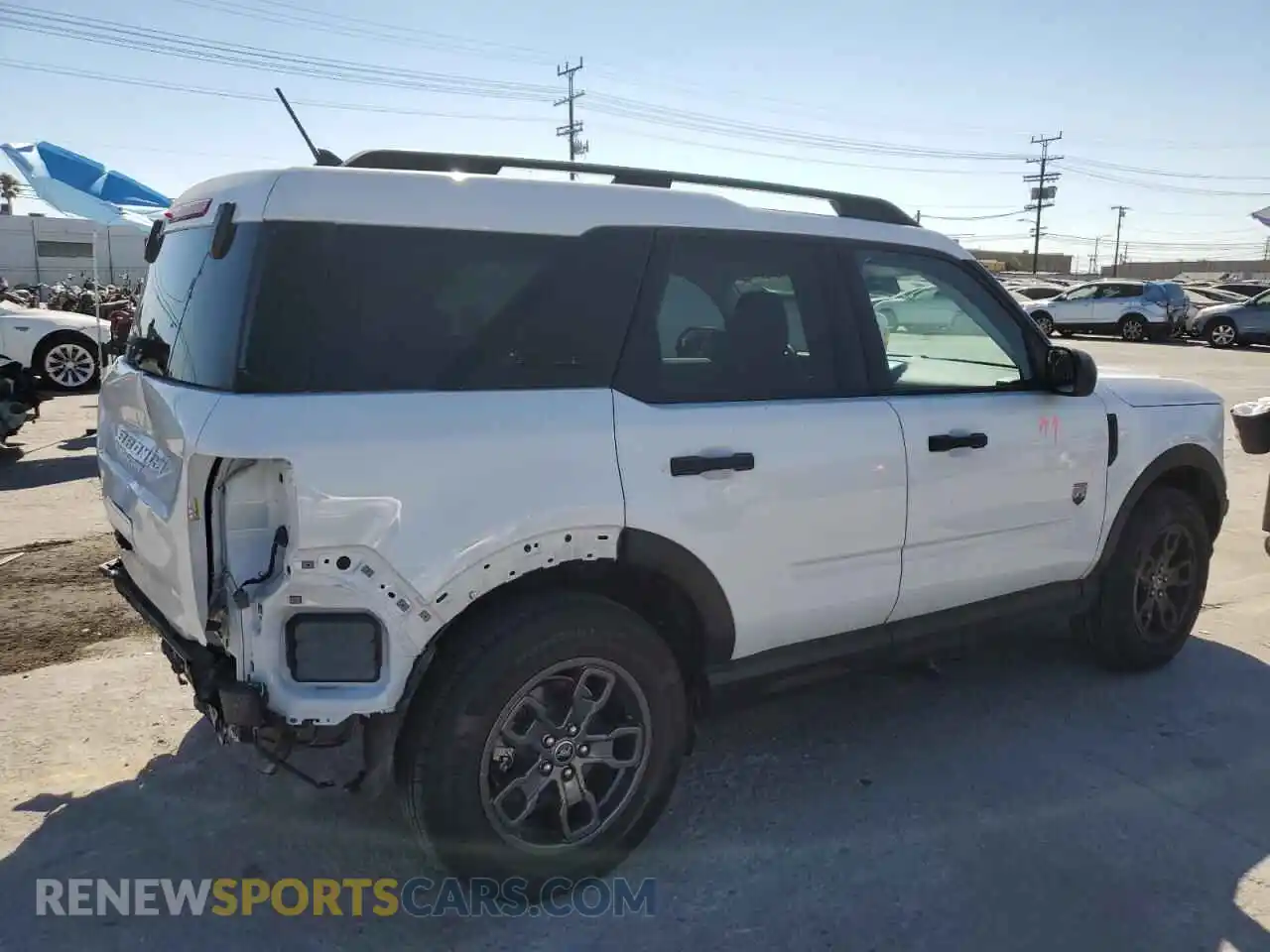 3 Photograph of a damaged car 3FMCR9B66NRE14606 FORD BRONCO 2022