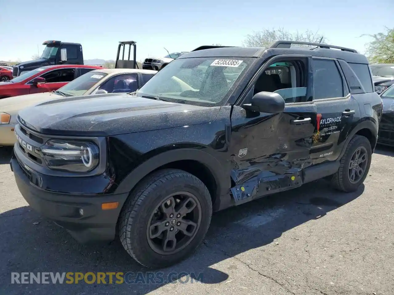1 Photograph of a damaged car 3FMCR9B68NRE06037 FORD BRONCO 2022