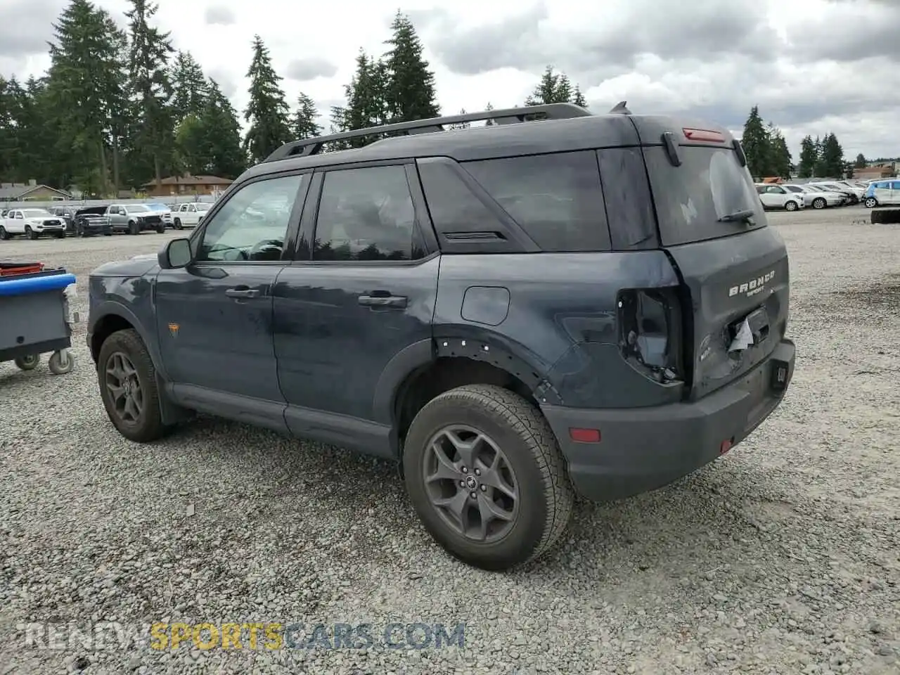2 Photograph of a damaged car 3FMCR9D92NRE20989 FORD BRONCO 2022