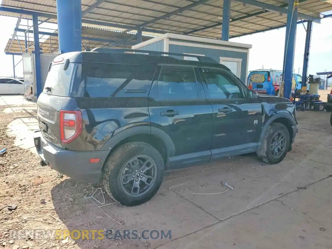 3 Photograph of a damaged car 3FMCR9B66PRD45550 FORD BRONCO 2023