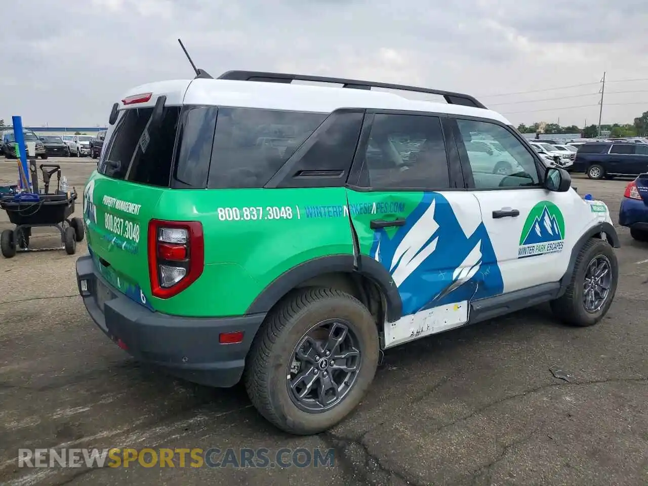 3 Фотография поврежденного автомобиля 3FMCR9B68PRE20622 FORD BRONCO 2023