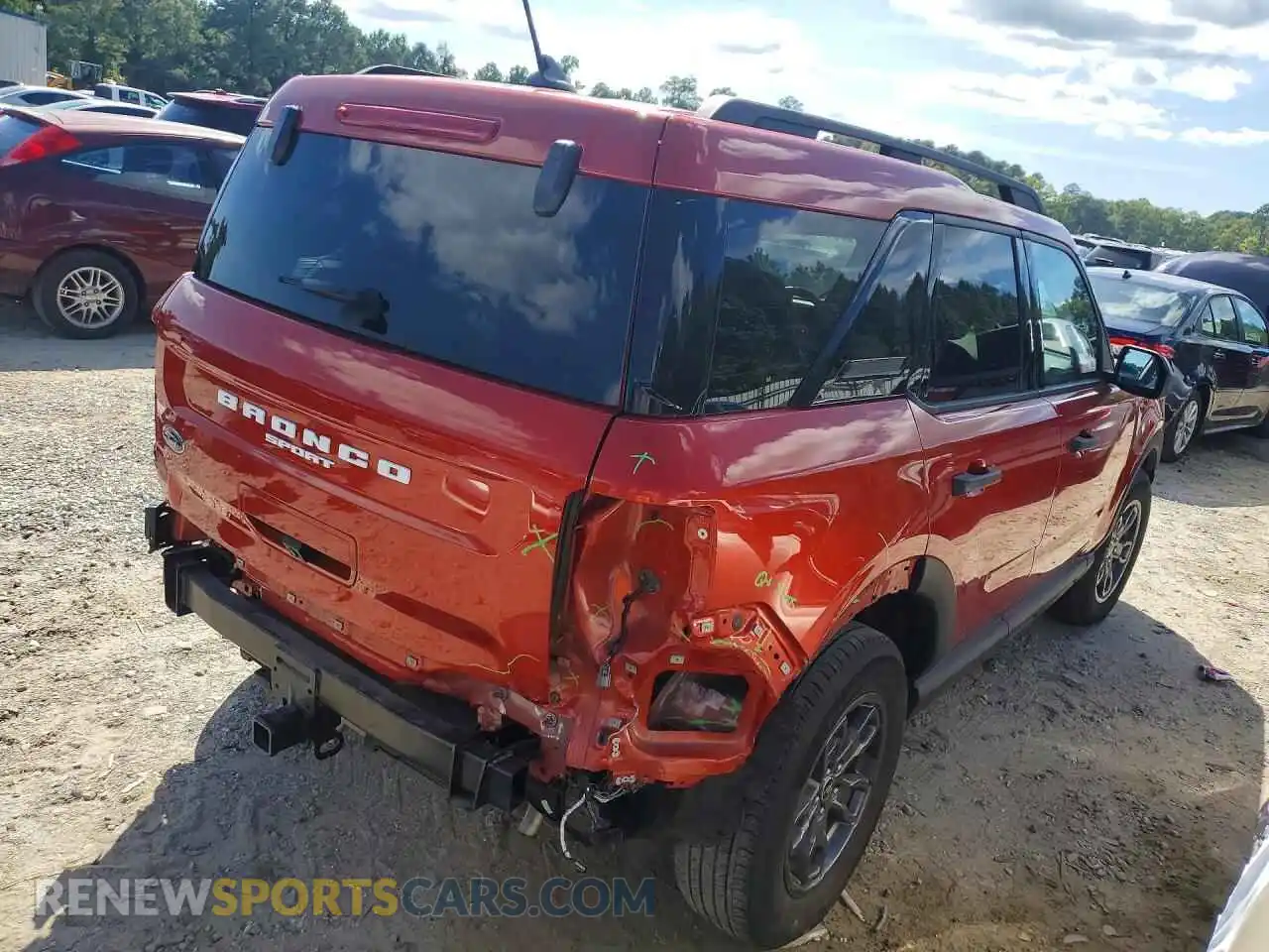 3 Фотография поврежденного автомобиля 3FMCR9B6XPRD36477 FORD BRONCO 2023