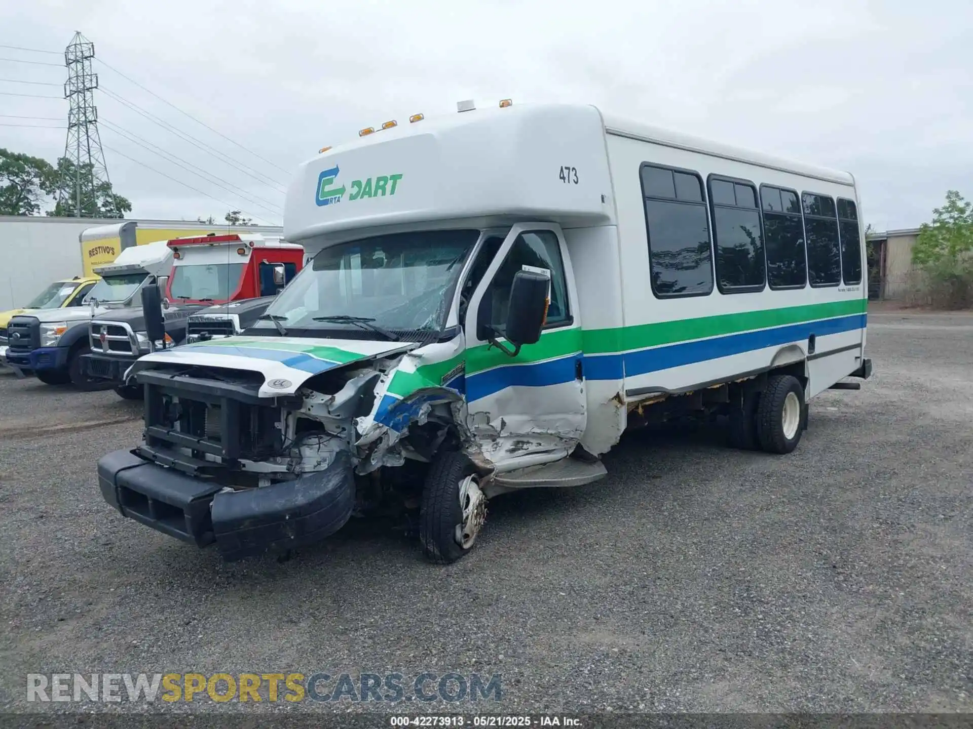 2 Photograph of a damaged car 1FDFE4FS5KDC35755 FORD E-450 CUTAWAY 2019