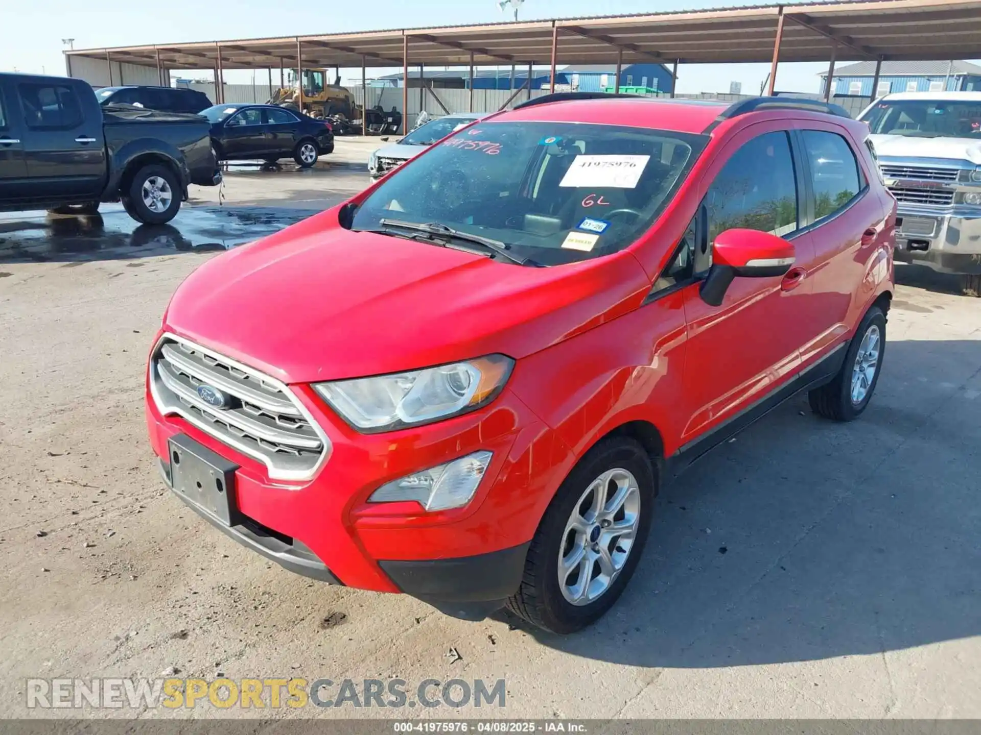 2 Фотография поврежденного автомобиля MAJ3S2GE5KC304551 FORD ECOSPORT 2019