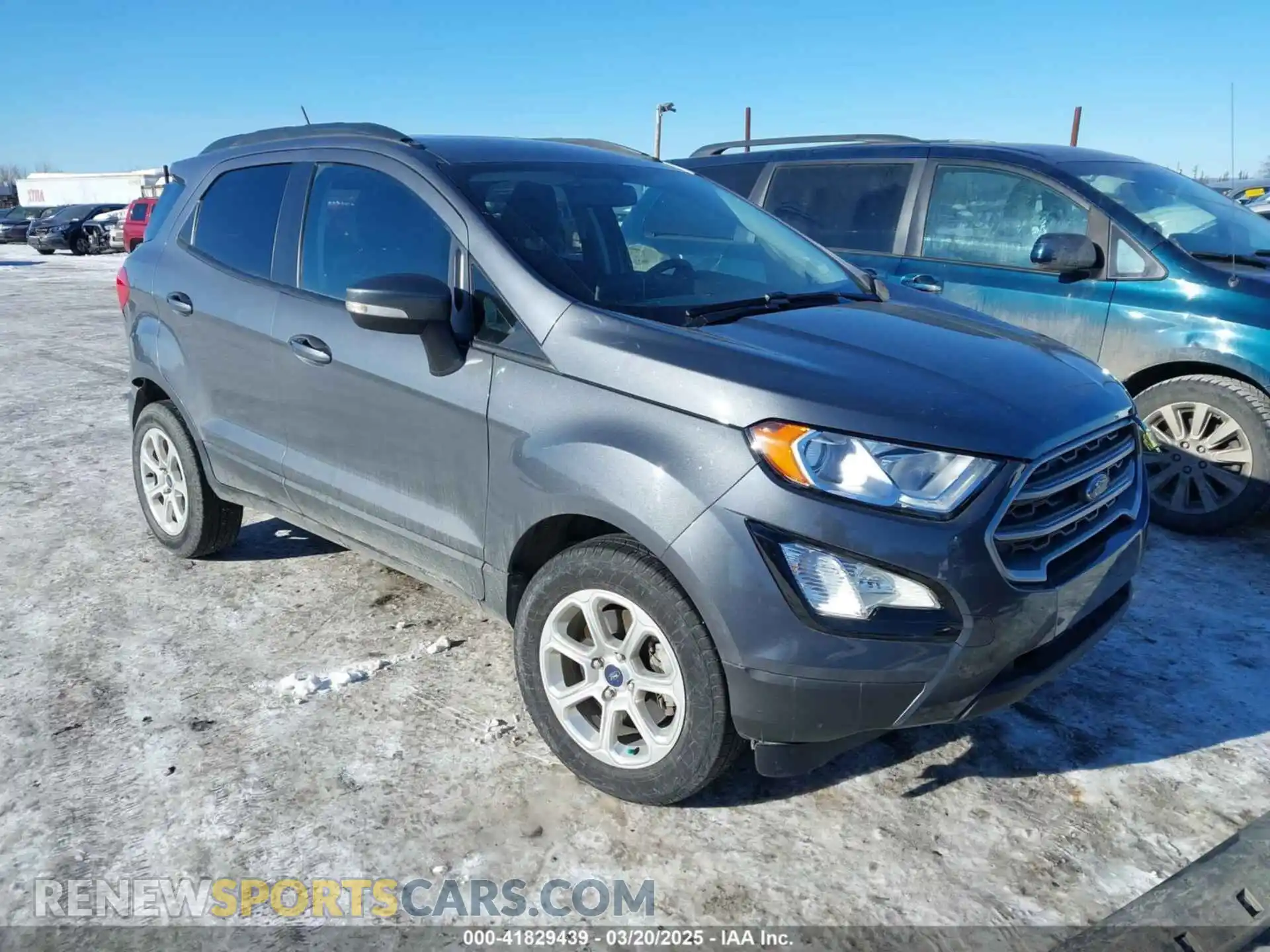 1 fotografías del automóvil dañado MAJ6S3GL0KC278751 FORD ECOSPORT 2019
