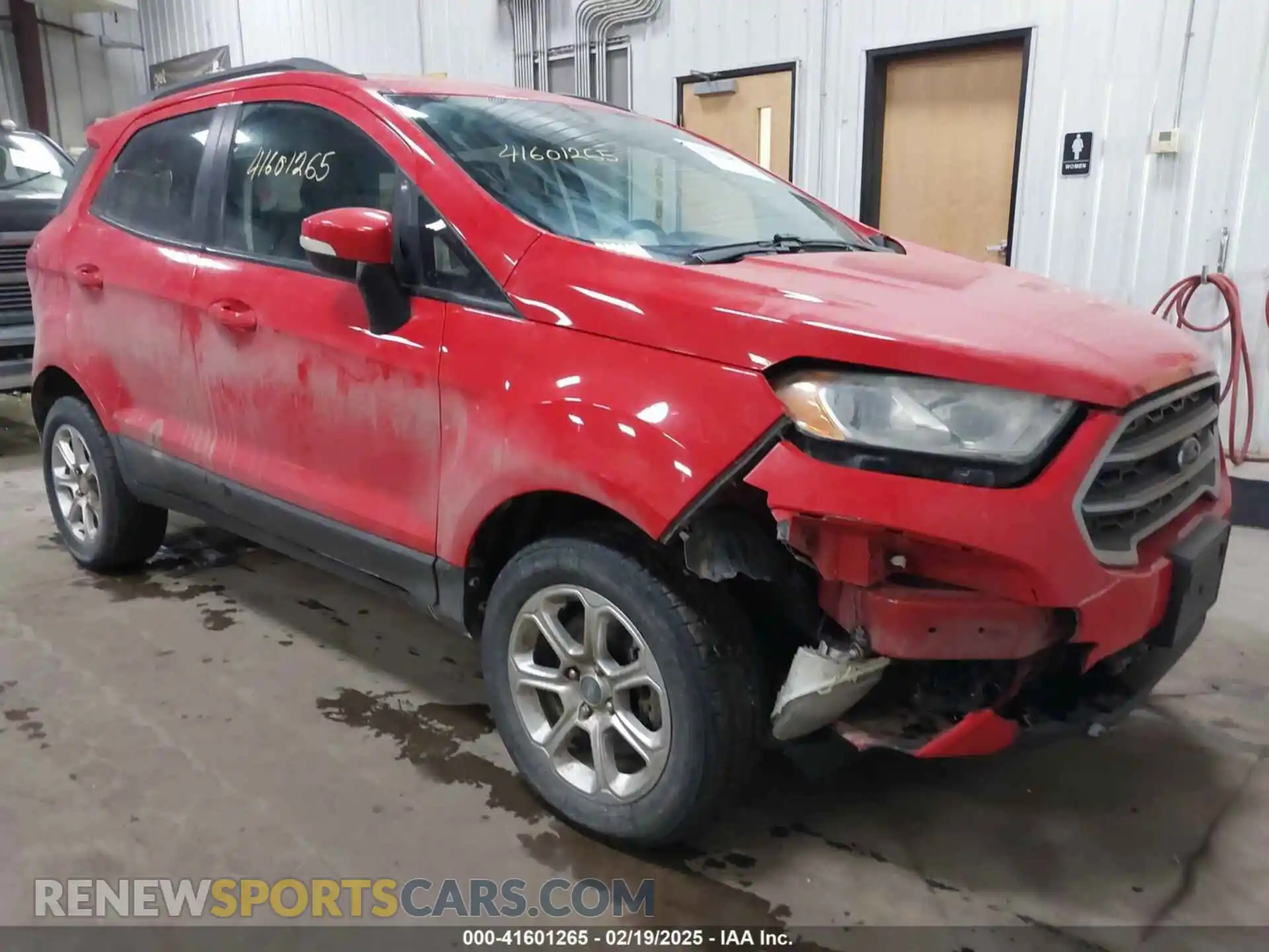 1 Photograph of a damaged car MAJ6S3GL2KC290237 FORD ECOSPORT 2019