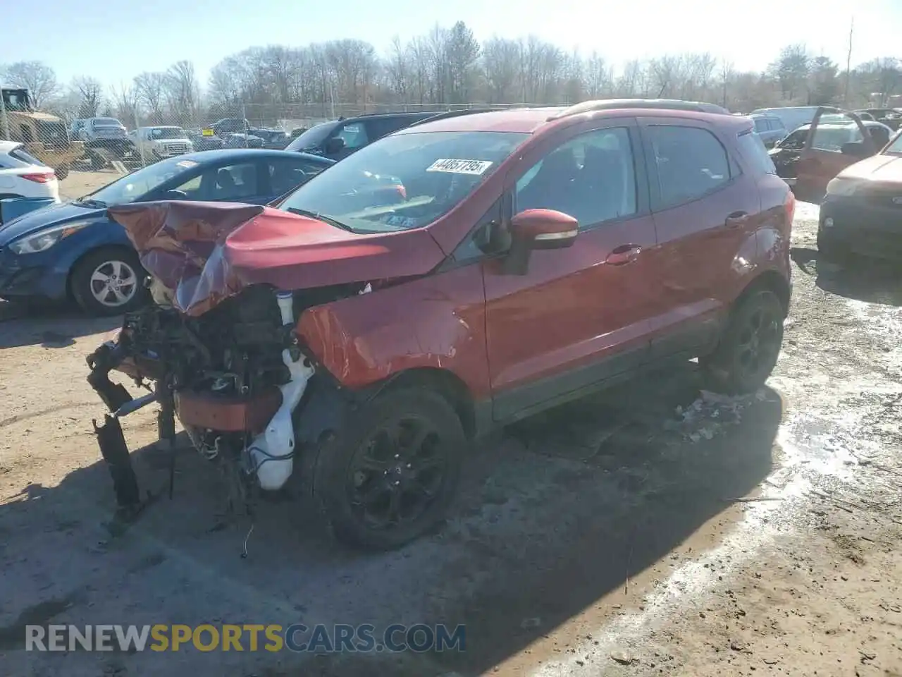1 Photograph of a damaged car MAJ6S3GLXKC296366 FORD ECOSPORT 2019