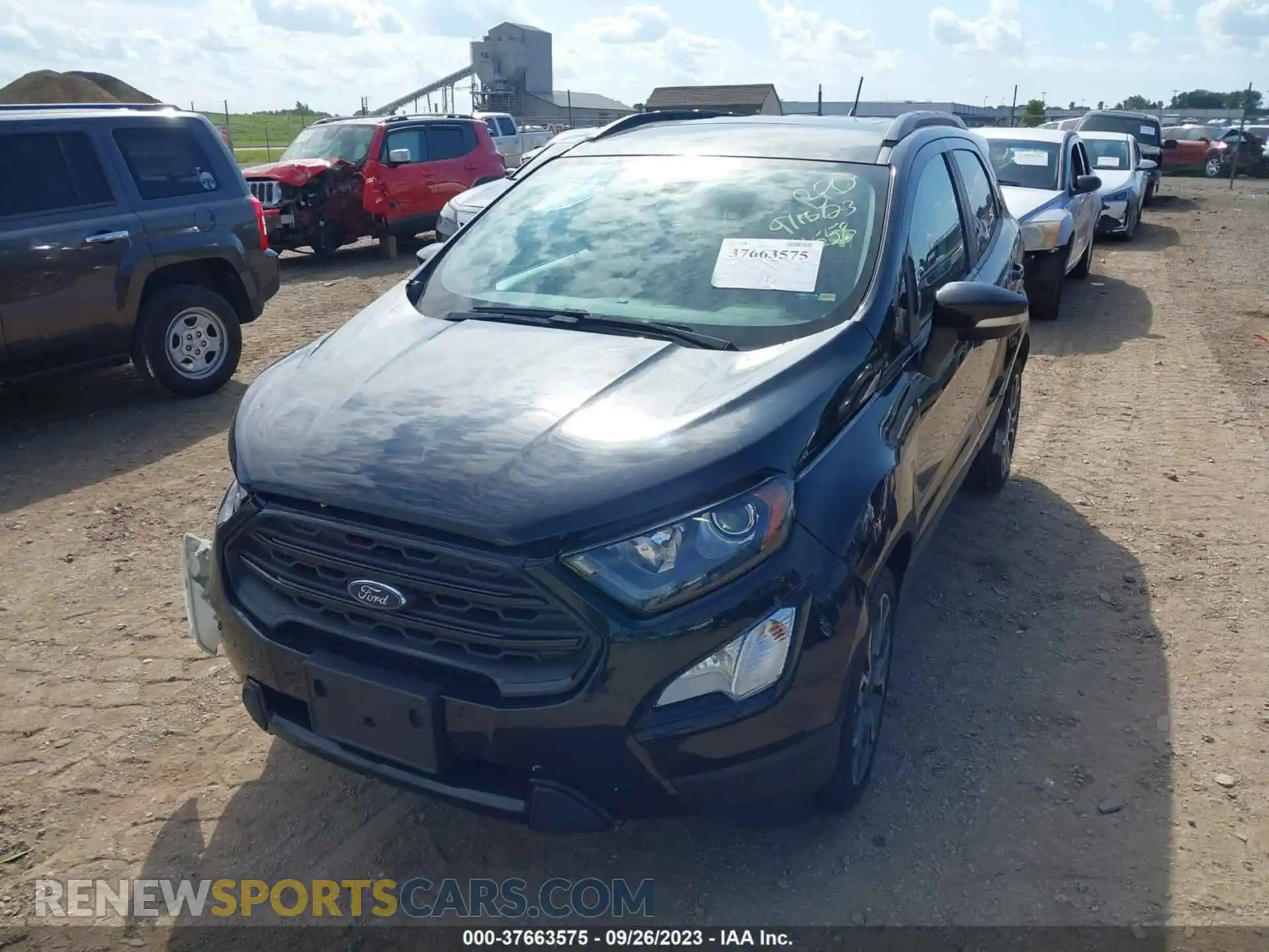 2 fotografías del automóvil dañado MAJ6S3JL7KC274558 FORD ECOSPORT 2019