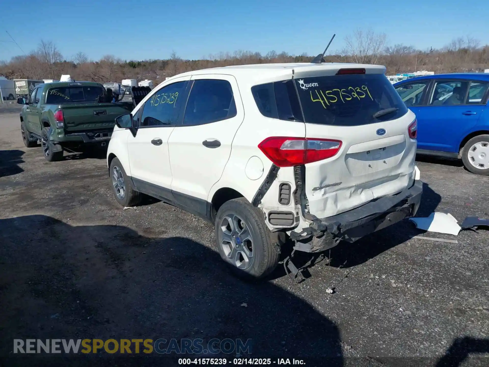 3 Photograph of a damaged car MAJ3S2FE7LC369923 FORD ECOSPORT 2020