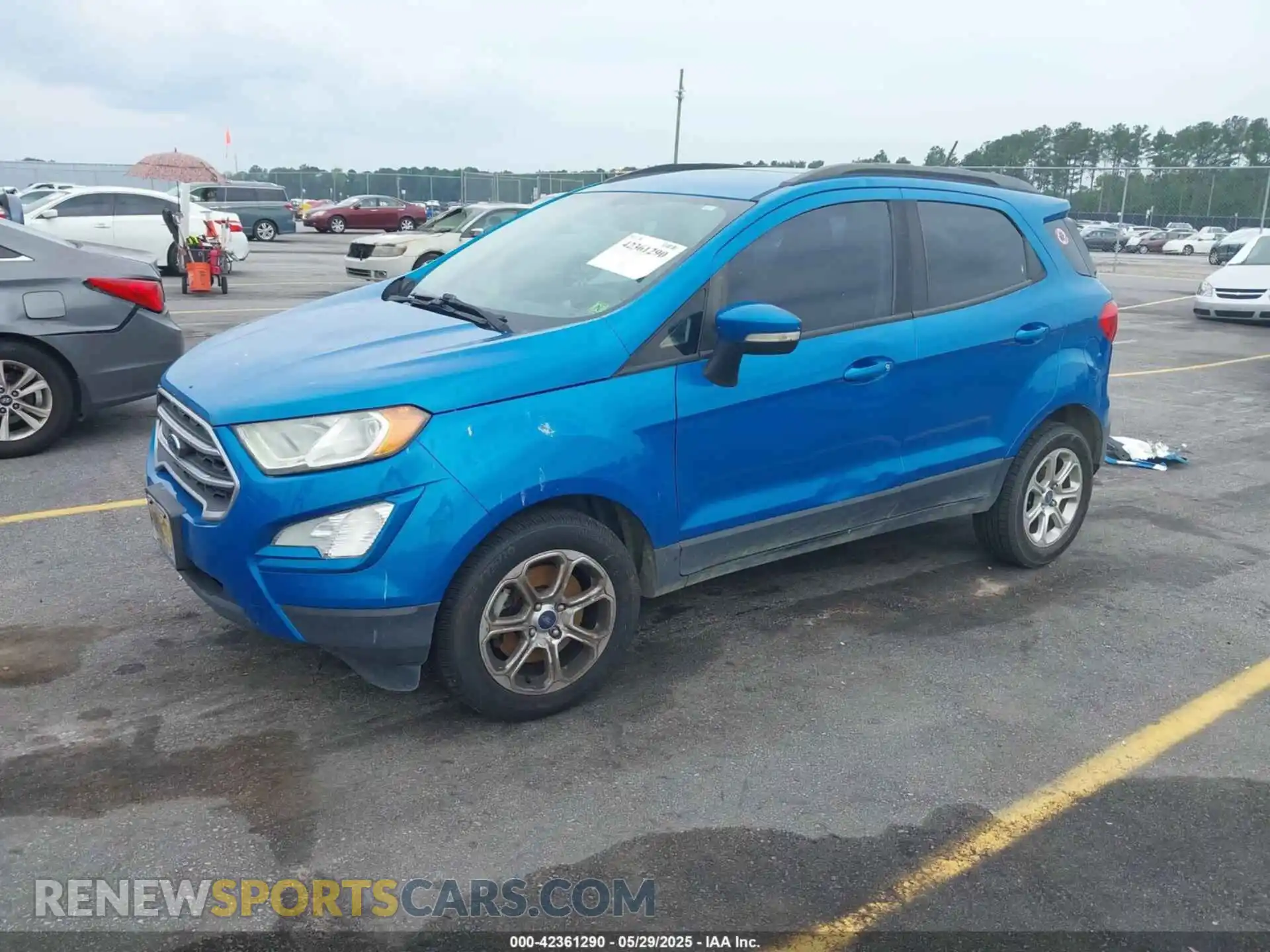 2 Photograph of a damaged car MAJ3S2GE2LC330185 FORD ECOSPORT 2020