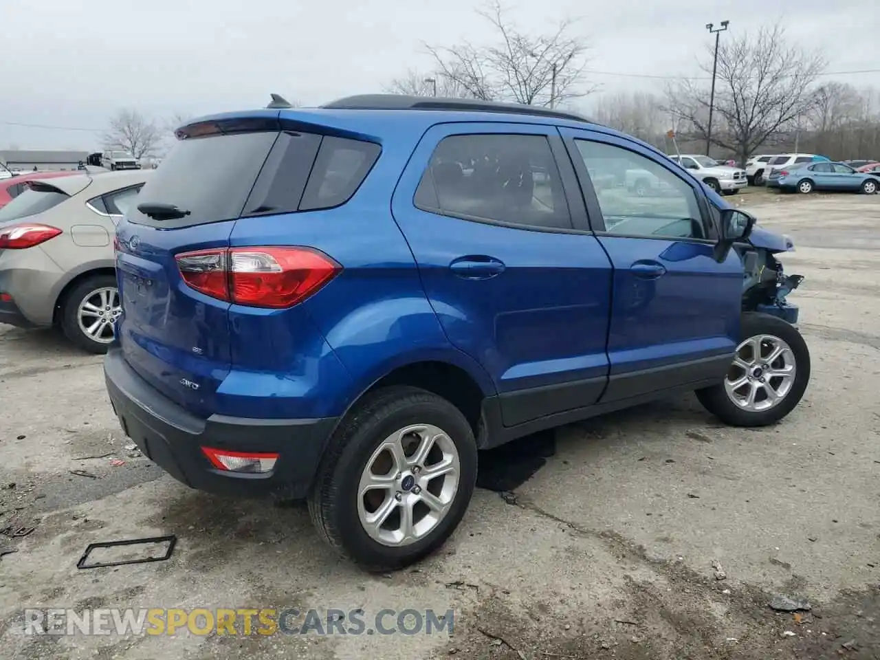 3 fotografías del automóvil dañado MAJ6S3GL3LC353590 FORD ECOSPORT 2020
