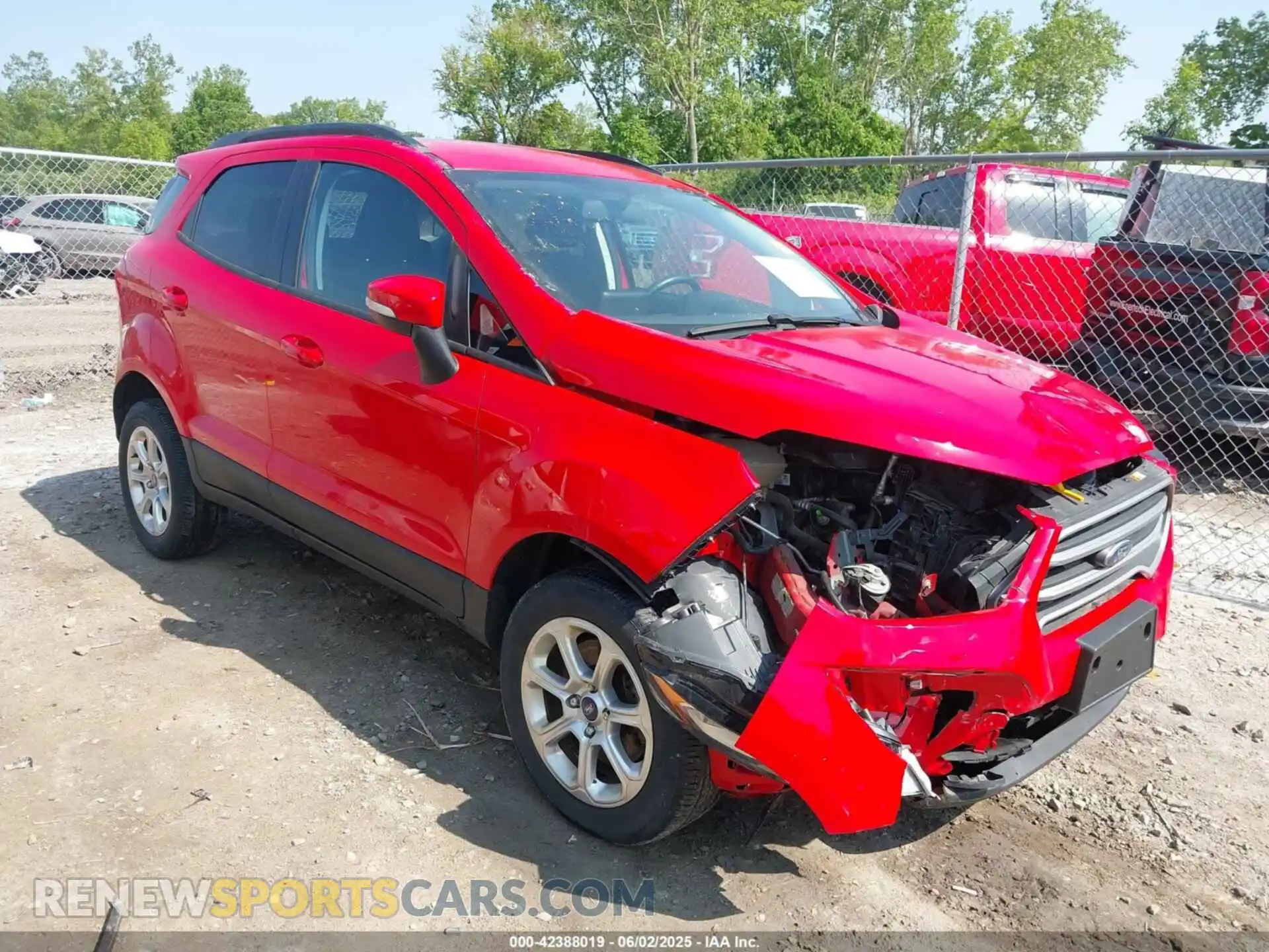 1 Photograph of a damaged car MAJ6S3GL4LC392673 FORD ECOSPORT 2020