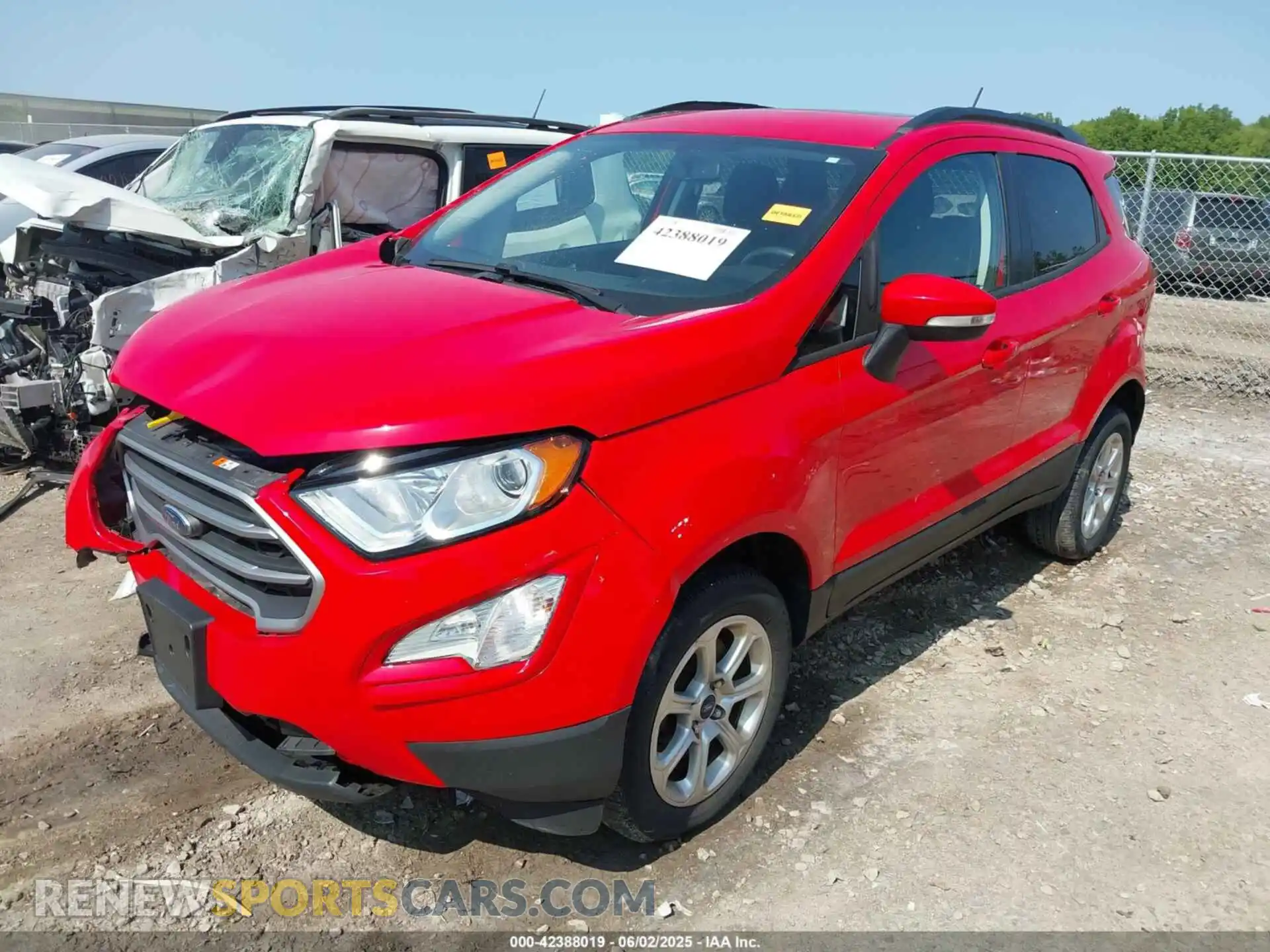 2 Photograph of a damaged car MAJ6S3GL4LC392673 FORD ECOSPORT 2020