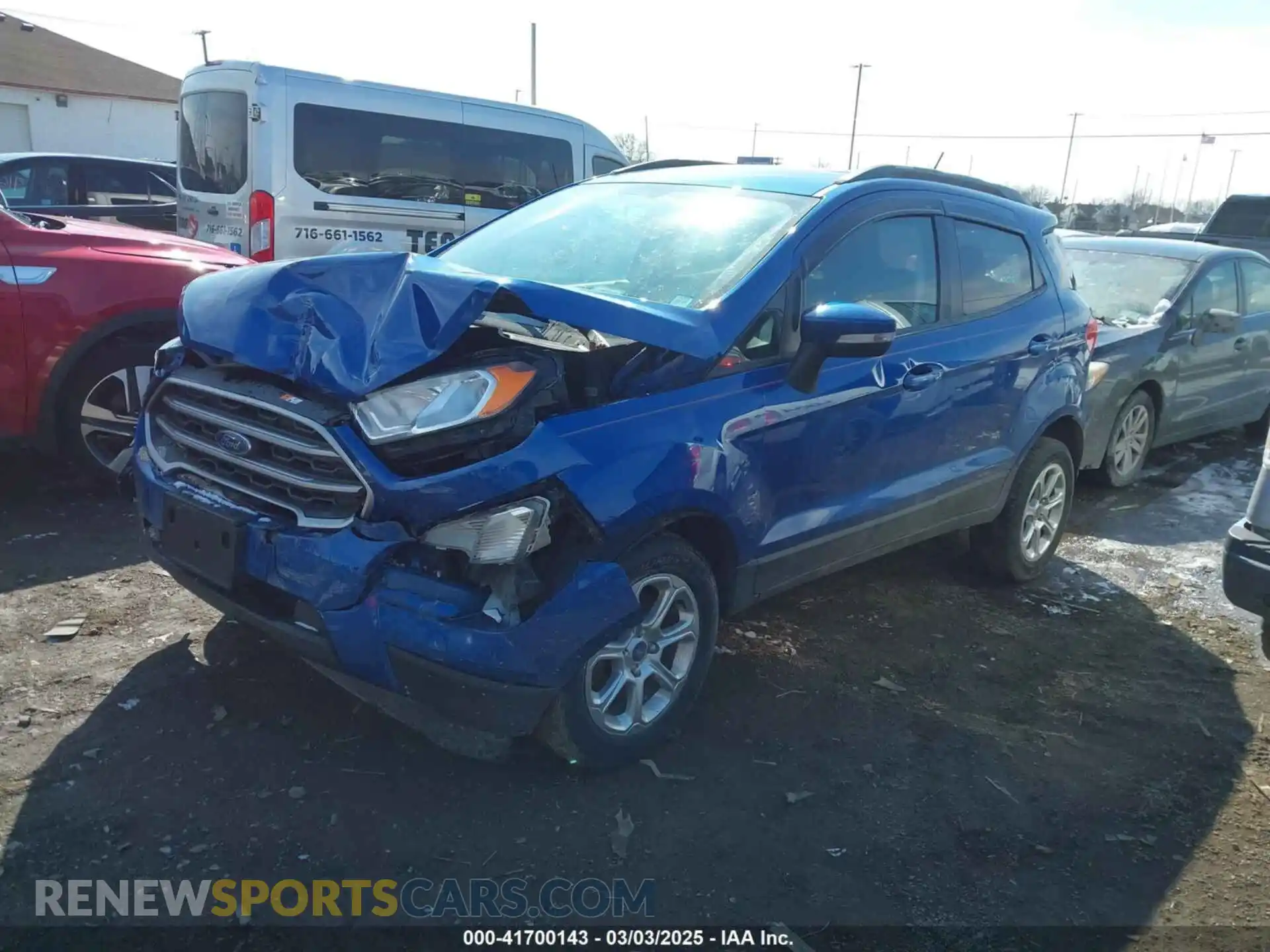 2 Photograph of a damaged car MAJ6S3GL8LC329284 FORD ECOSPORT 2020
