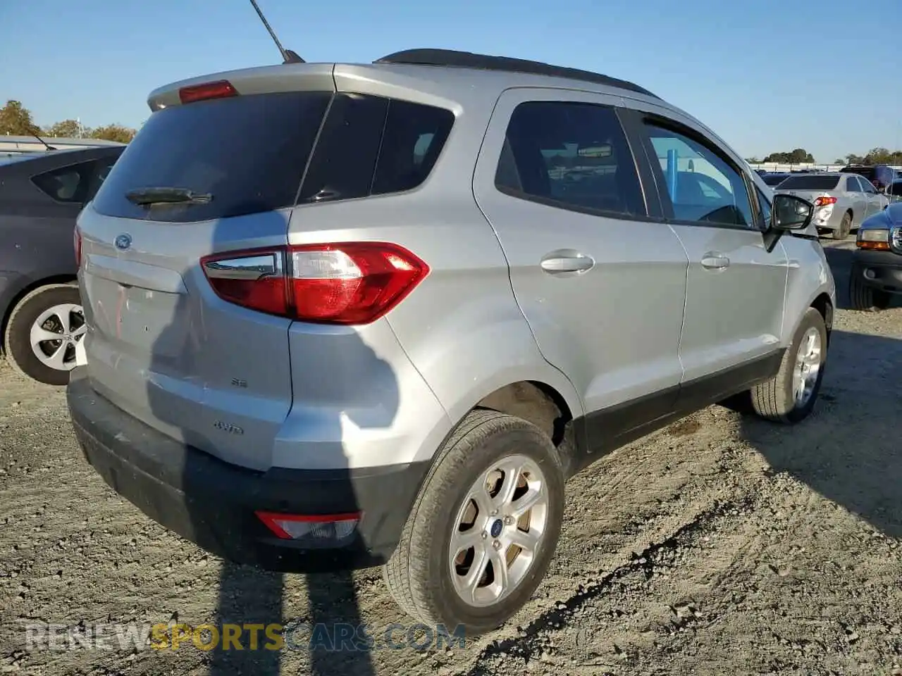 3 fotografías del automóvil dañado MAJ6S3GL8LC366237 FORD ECOSPORT 2020