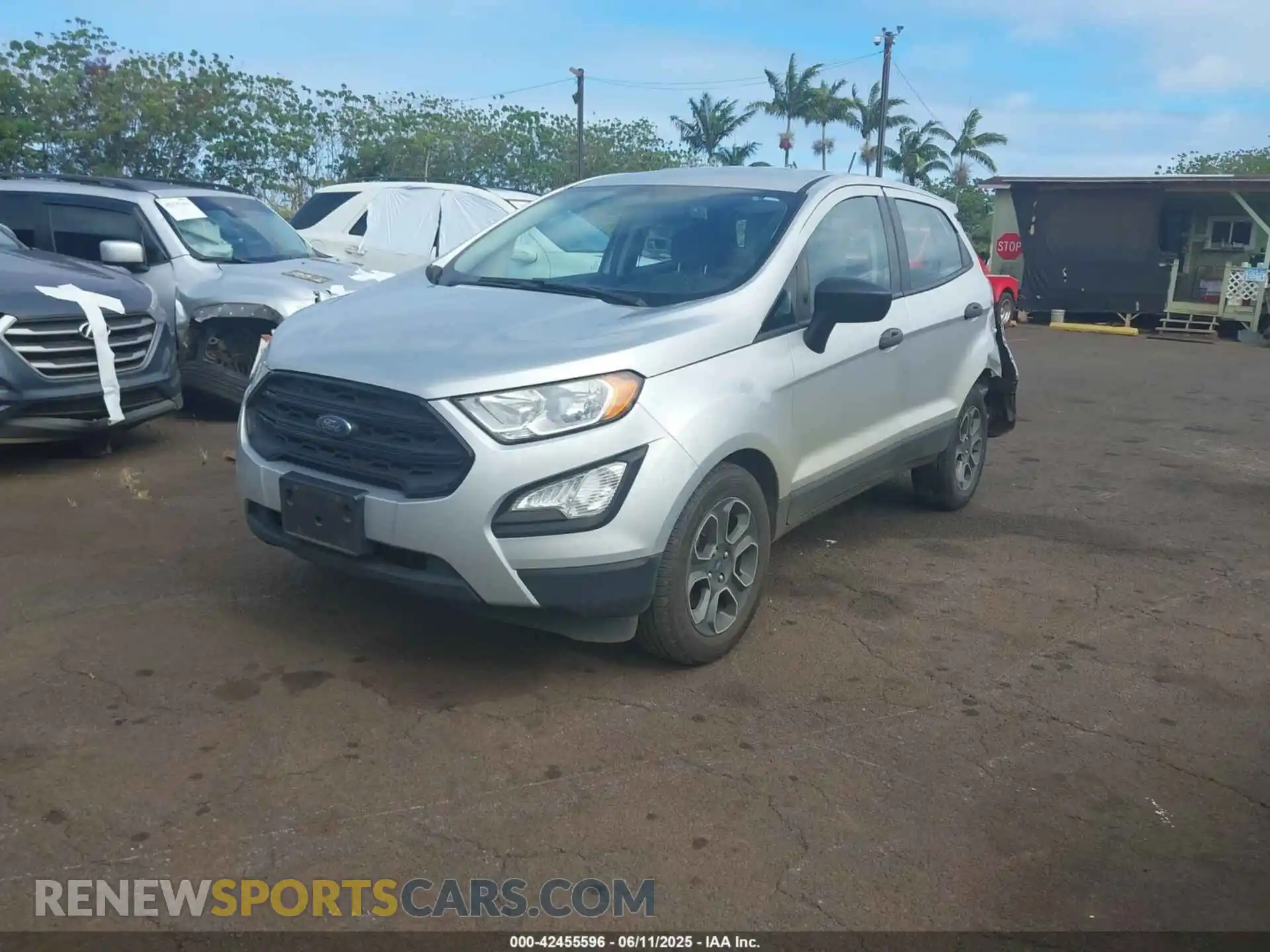 2 fotografías del automóvil dañado MAJ3S2FE4MC455336 FORD ECOSPORT 2021