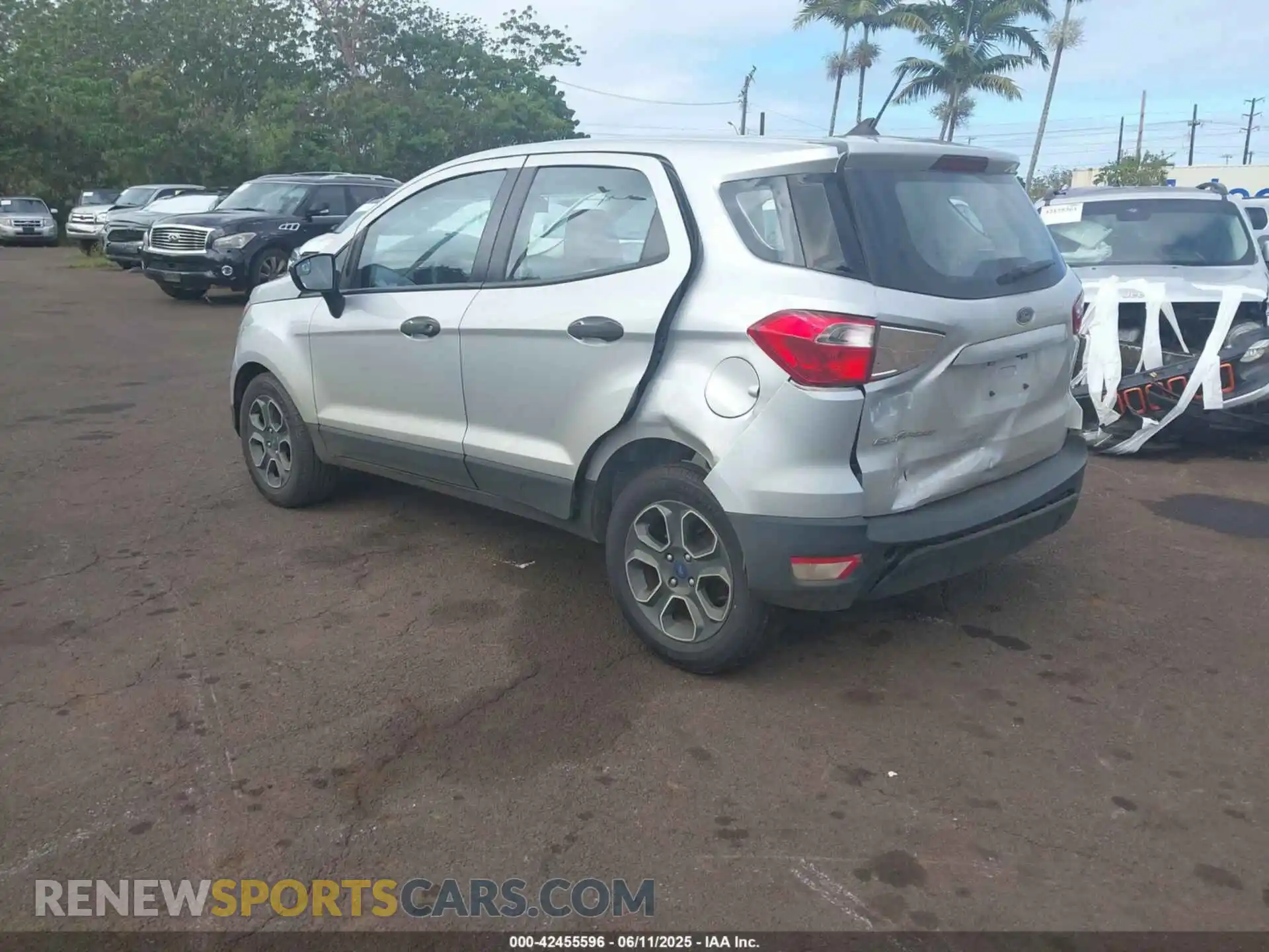 3 fotografías del automóvil dañado MAJ3S2FE4MC455336 FORD ECOSPORT 2021