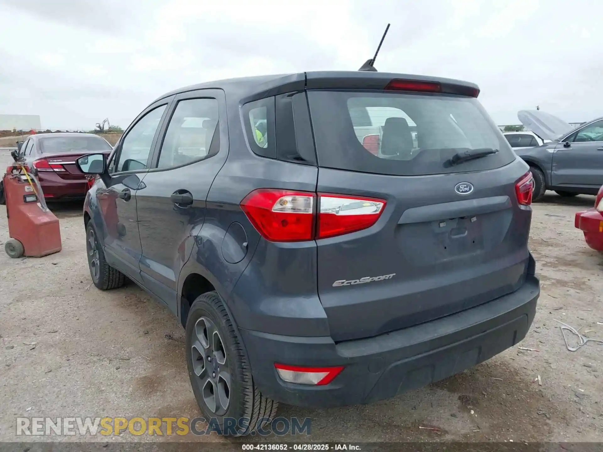 3 fotografías del automóvil dañado MAJ3S2FE7MC450597 FORD ECOSPORT 2021