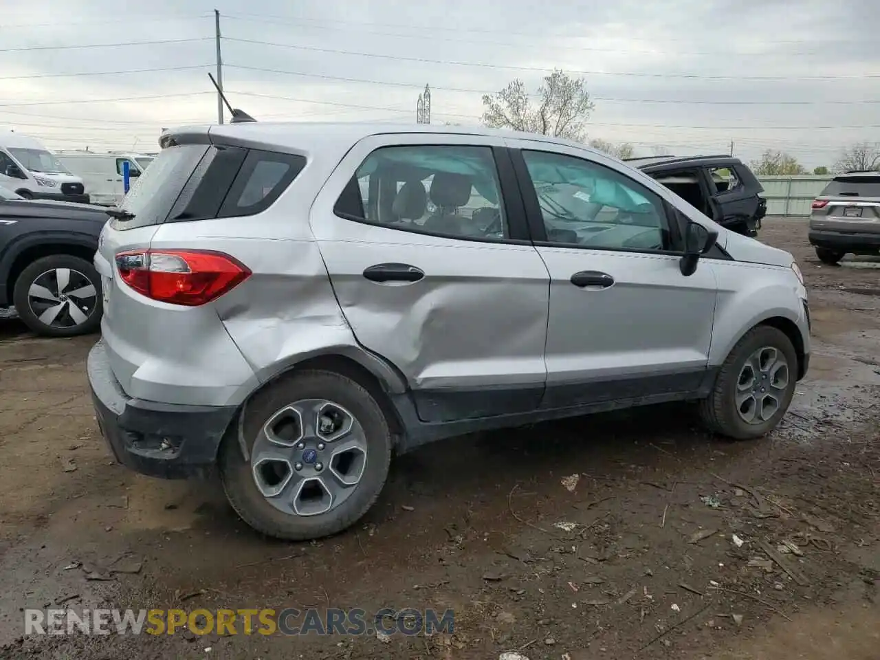 3 fotografías del automóvil dañado MAJ3S2FE9MC437785 FORD ECOSPORT 2021