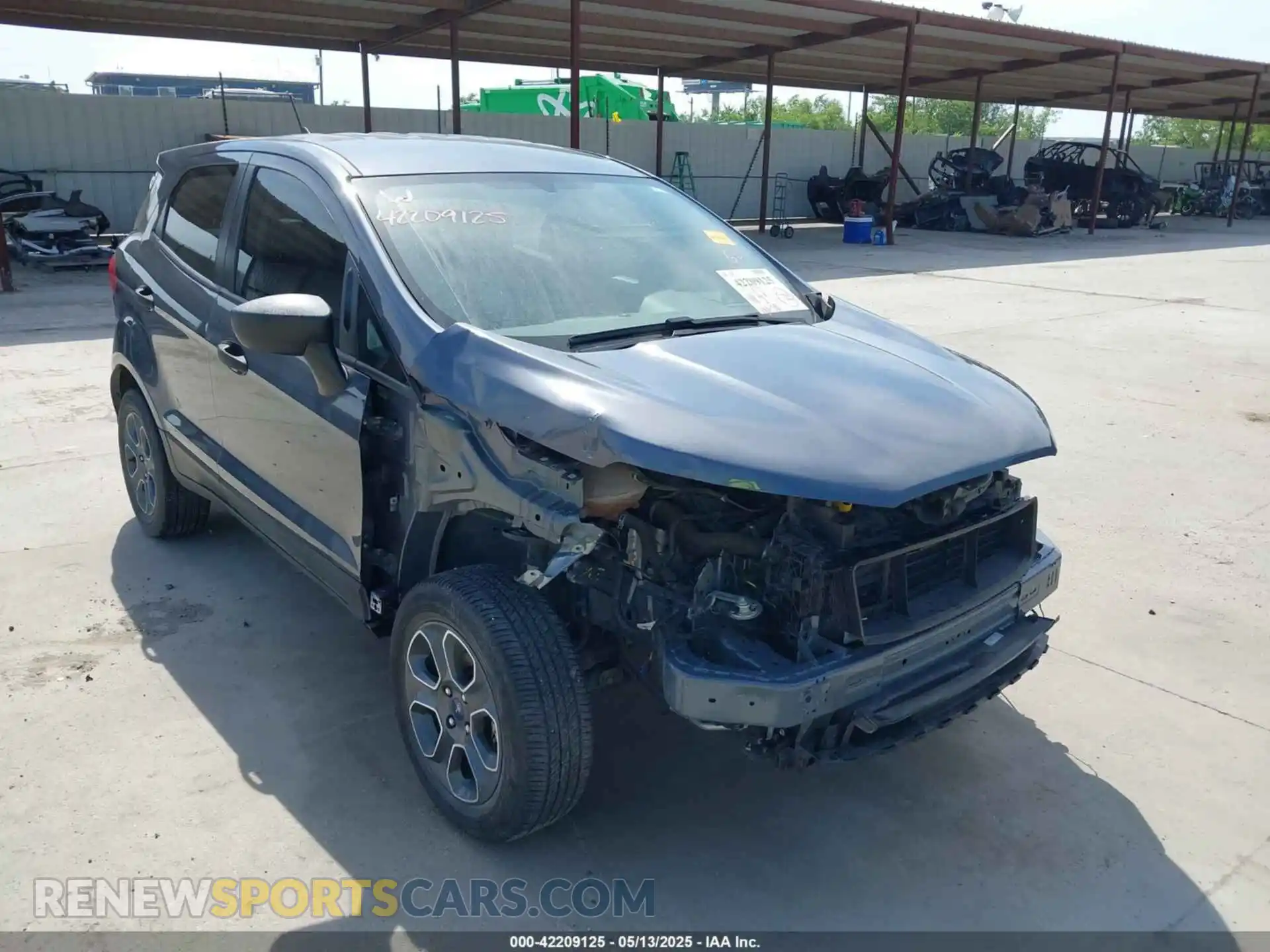 1 fotografías del automóvil dañado MAJ3S2FE9MC452321 FORD ECOSPORT 2021