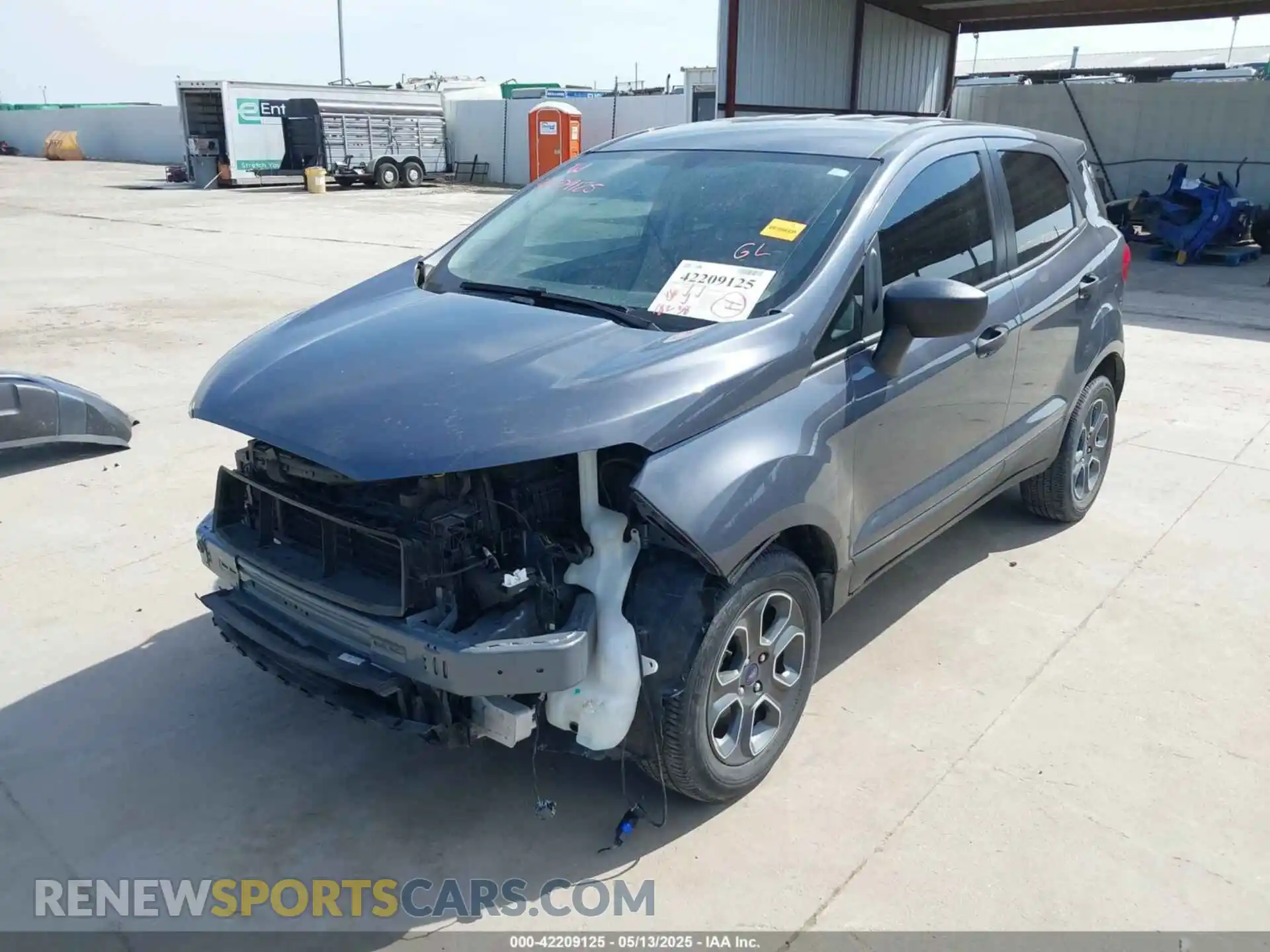 2 fotografías del automóvil dañado MAJ3S2FE9MC452321 FORD ECOSPORT 2021