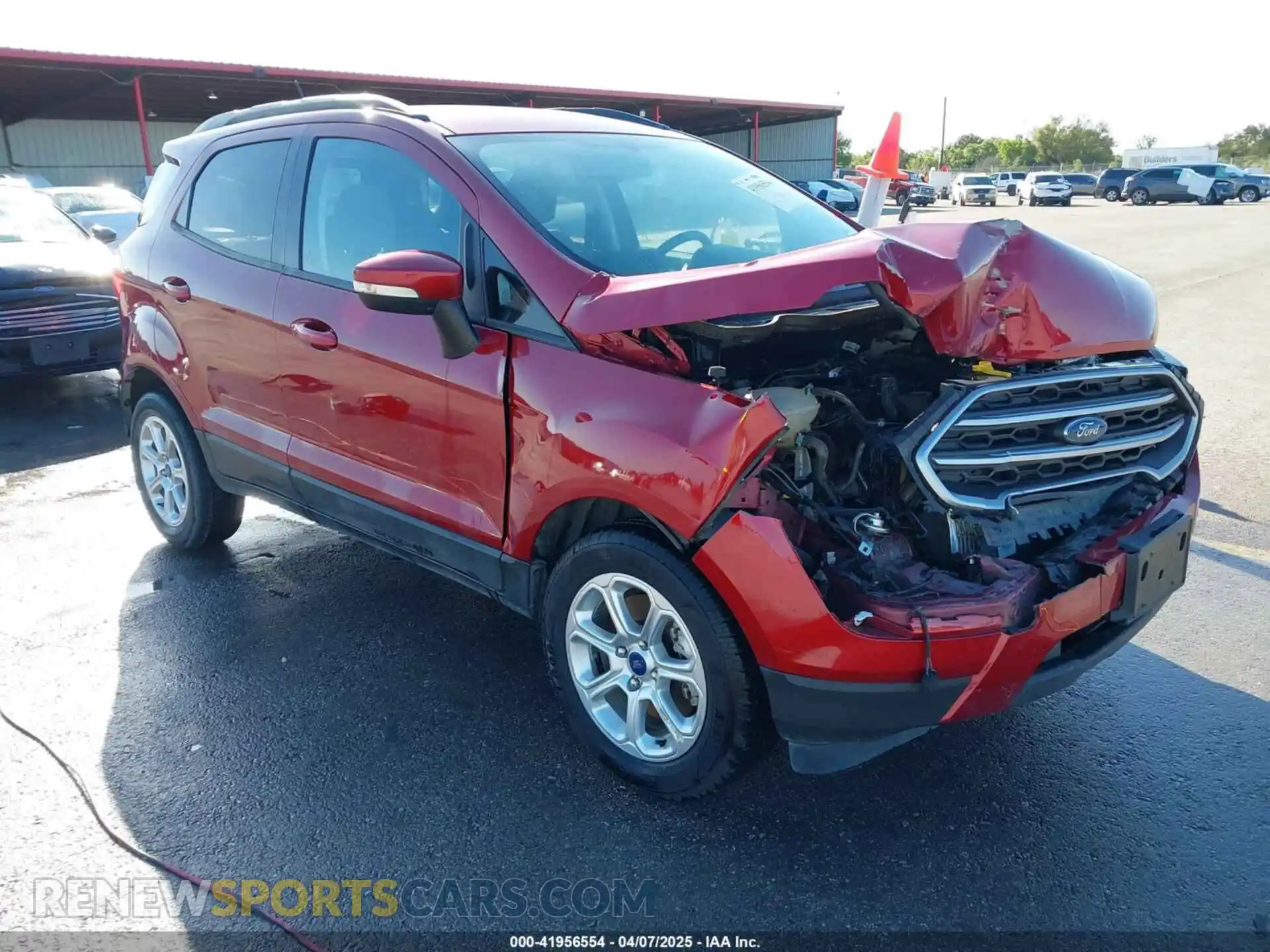 1 Photograph of a damaged car MAJ3S2GE0MC456479 FORD ECOSPORT 2021