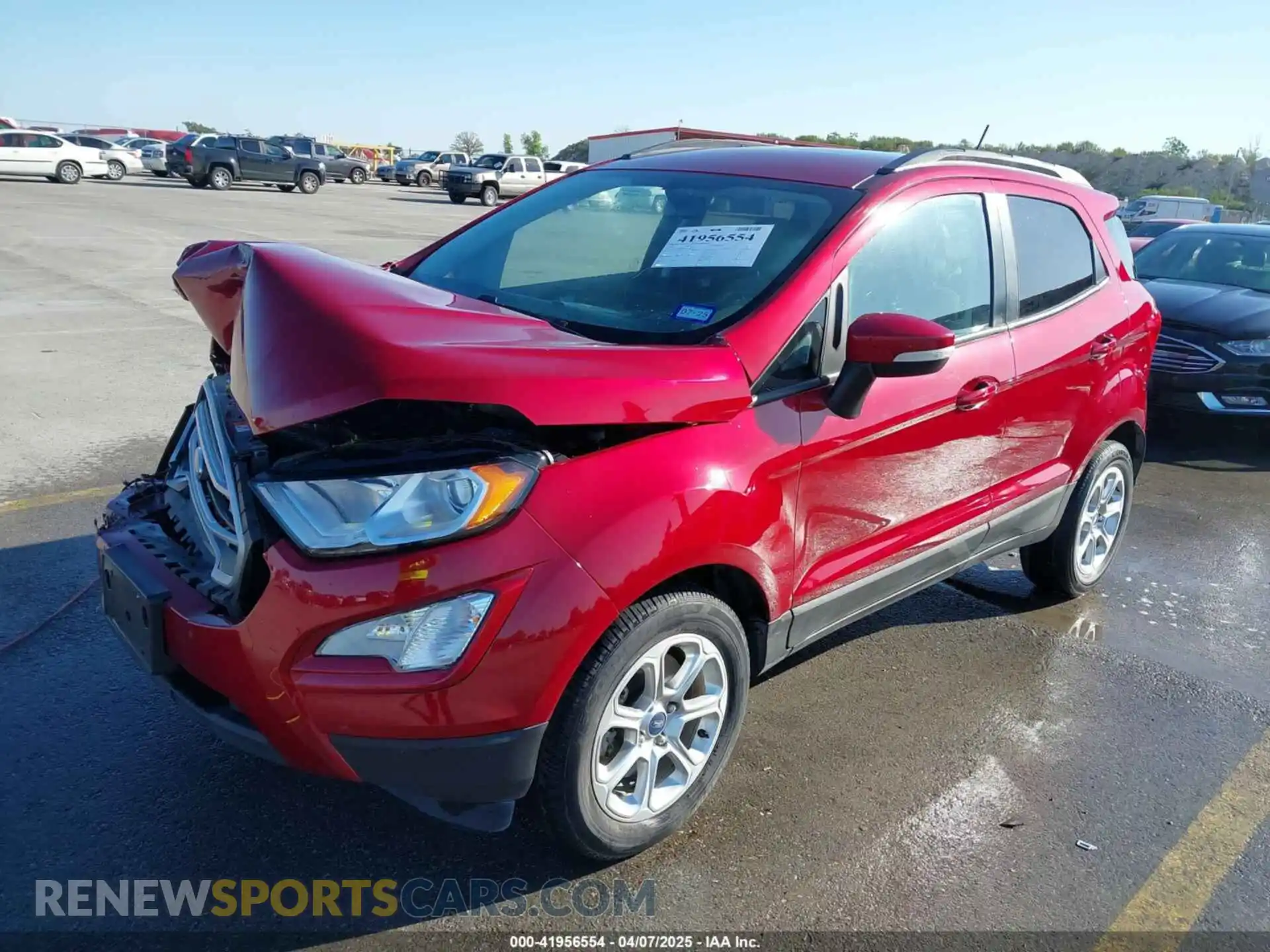 2 Photograph of a damaged car MAJ3S2GE0MC456479 FORD ECOSPORT 2021