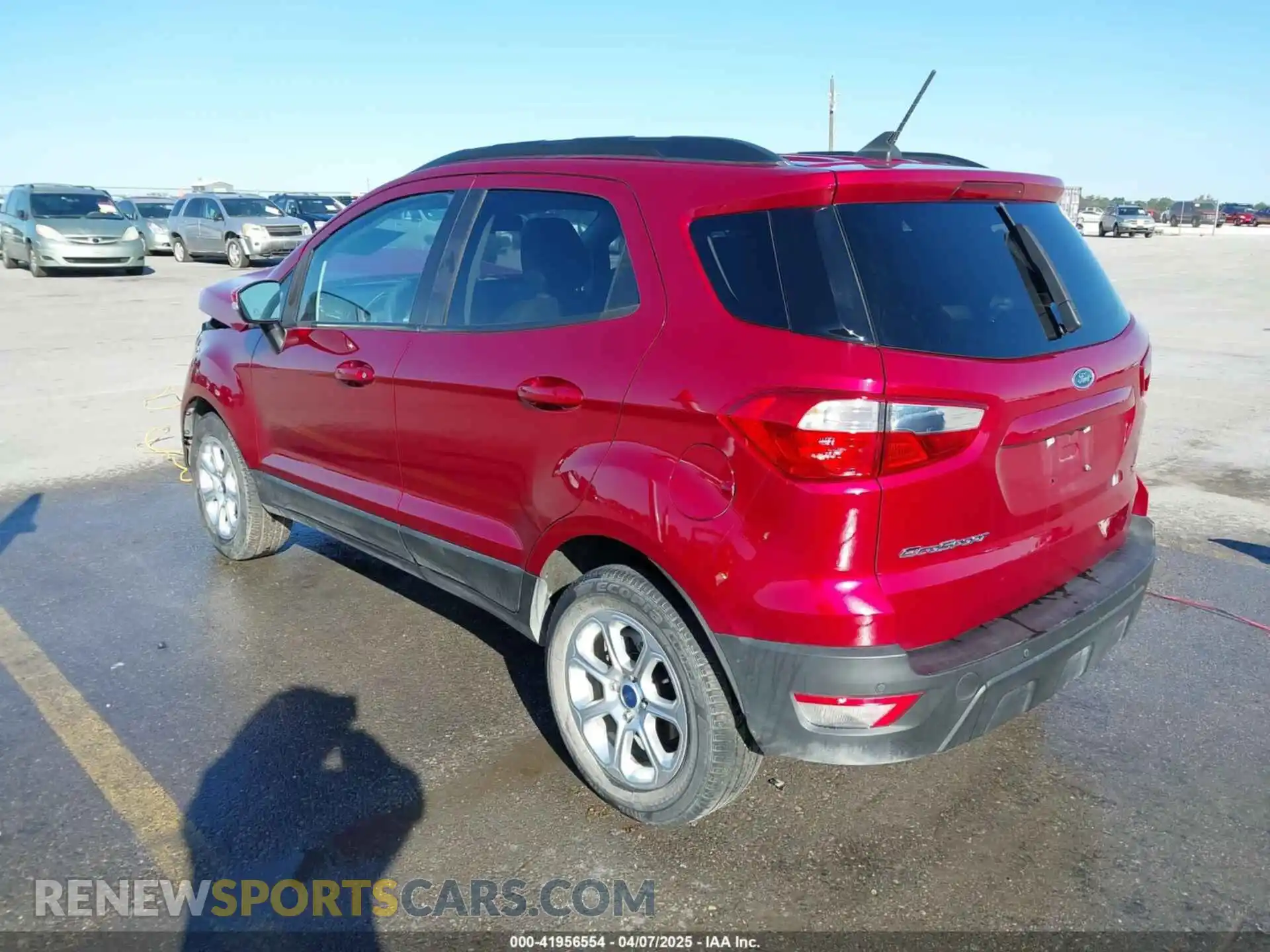 3 Photograph of a damaged car MAJ3S2GE0MC456479 FORD ECOSPORT 2021