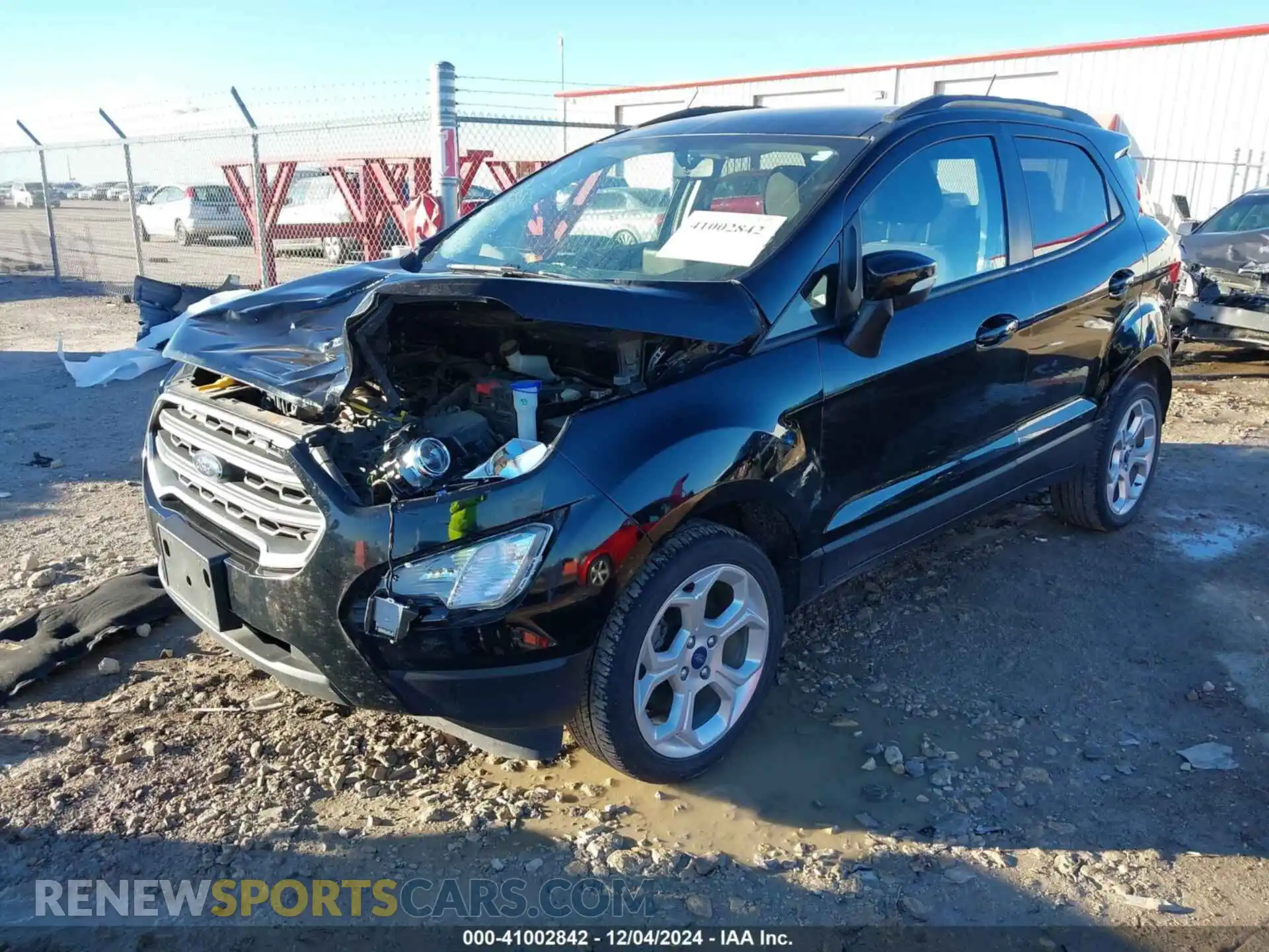 2 fotografías del automóvil dañado MAJ3S2GE1MC442350 FORD ECOSPORT 2021