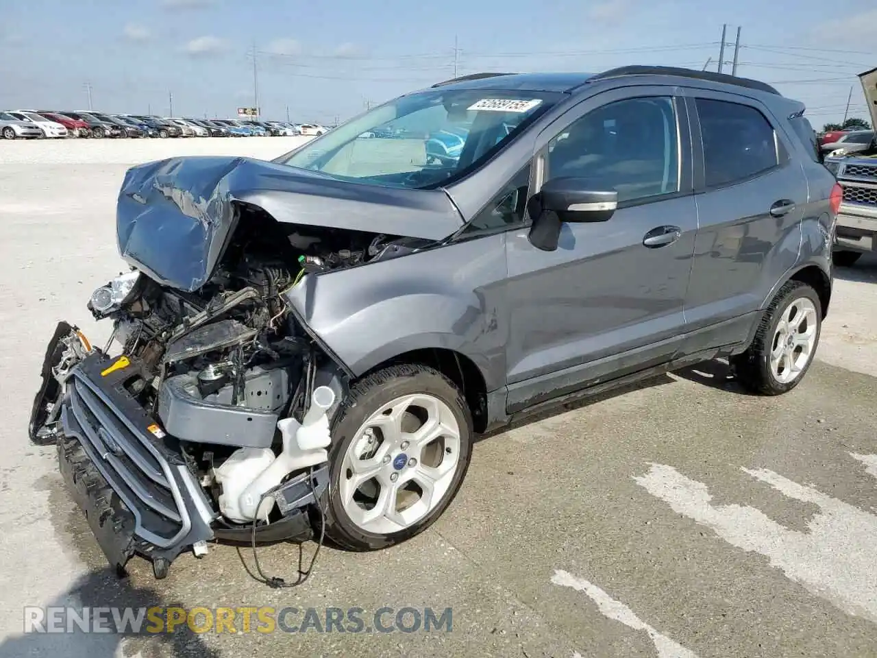 1 fotografías del automóvil dañado MAJ3S2GE1MC445166 FORD ECOSPORT 2021