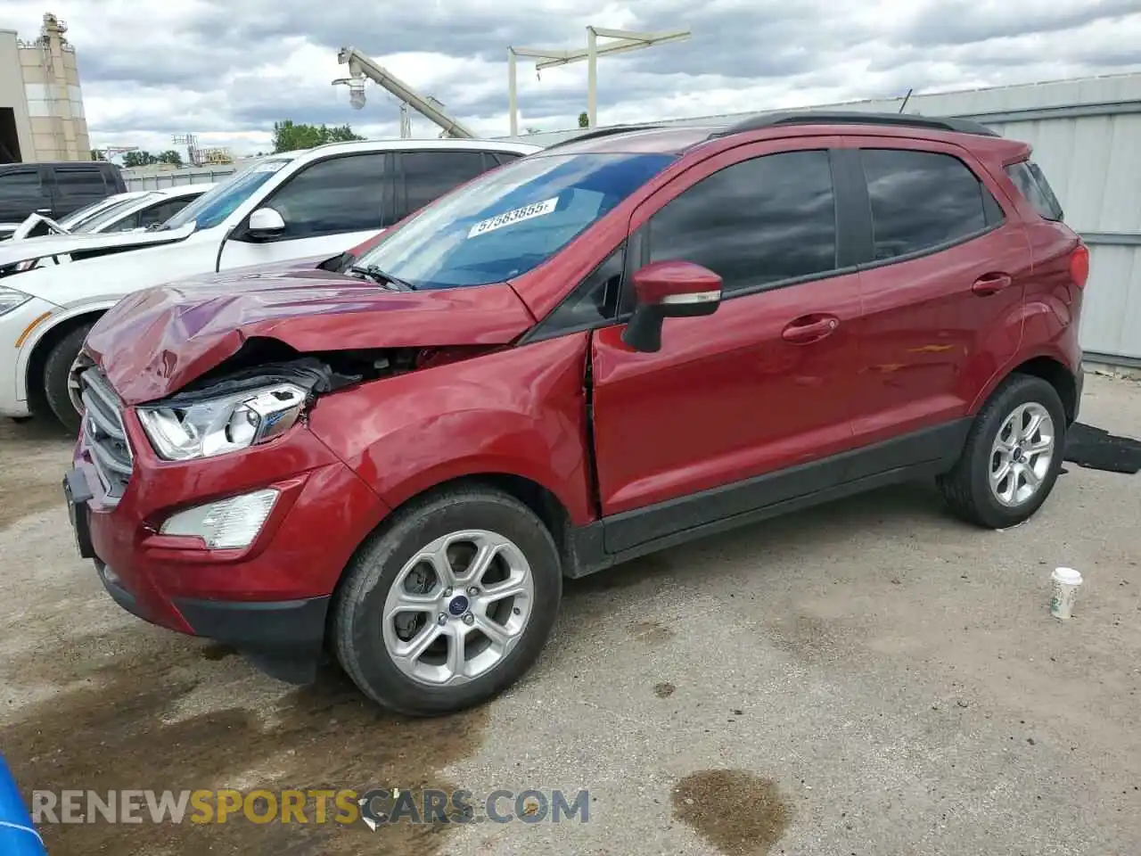 1 fotografías del automóvil dañado MAJ3S2GE2MC412645 FORD ECOSPORT 2021