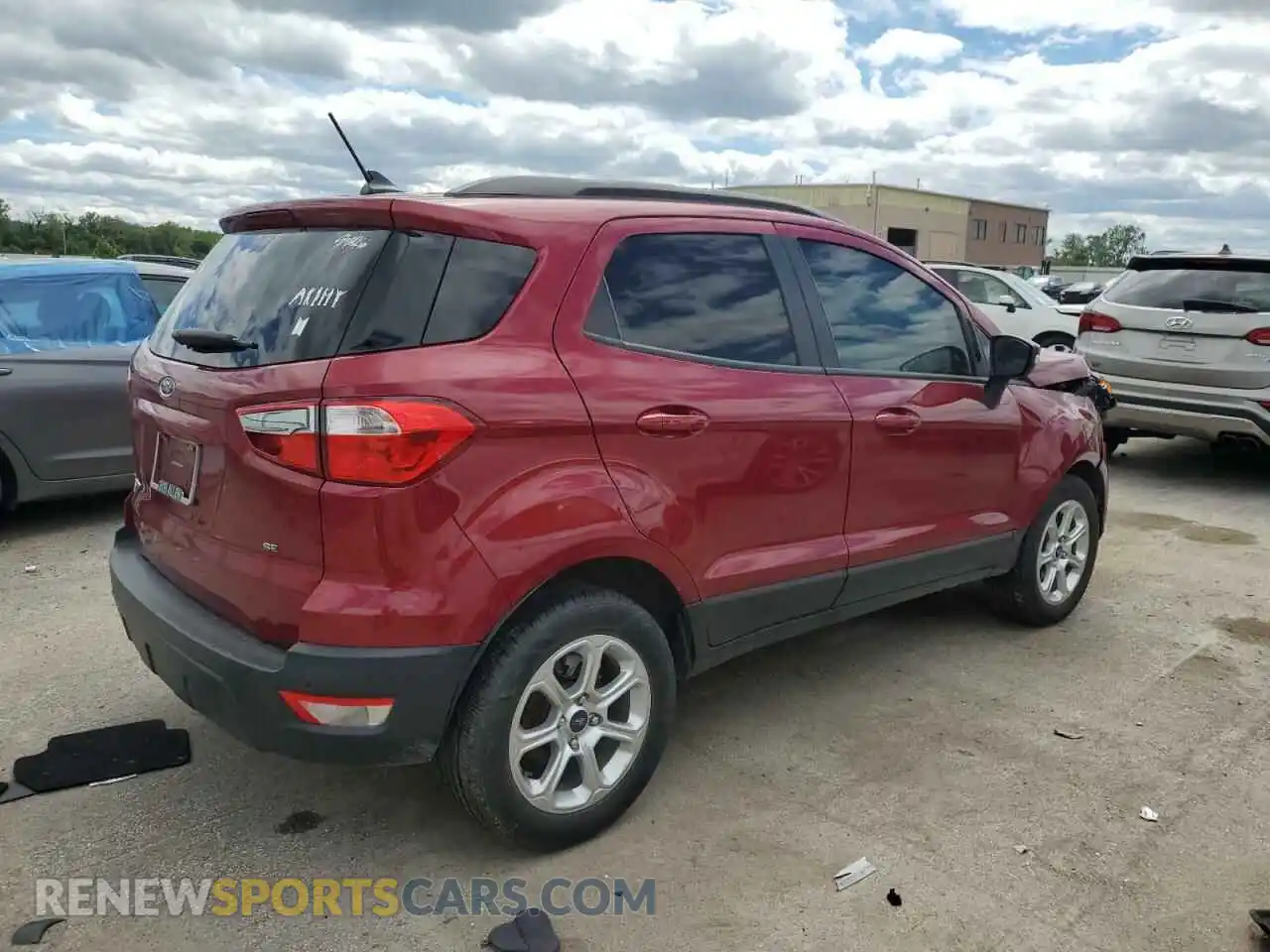 3 fotografías del automóvil dañado MAJ3S2GE2MC412645 FORD ECOSPORT 2021