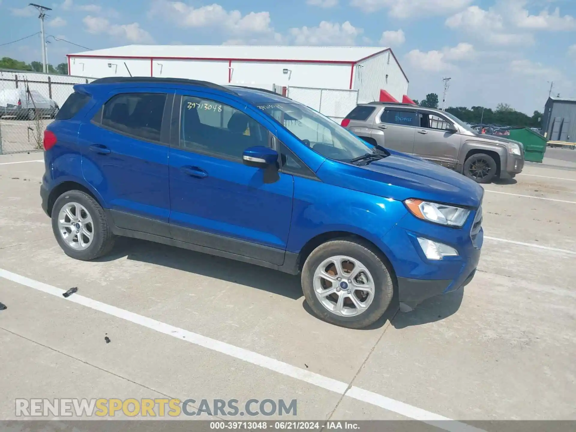 1 Photograph of a damaged car MAJ3S2GE2MC450148 FORD ECOSPORT 2021