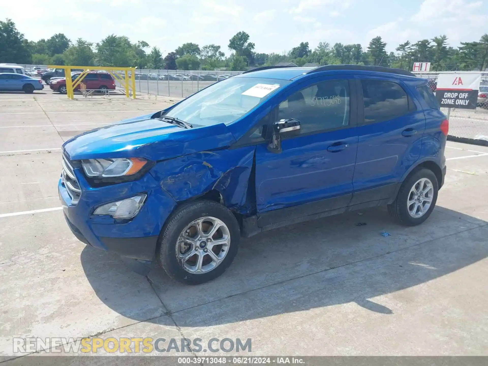 2 Photograph of a damaged car MAJ3S2GE2MC450148 FORD ECOSPORT 2021