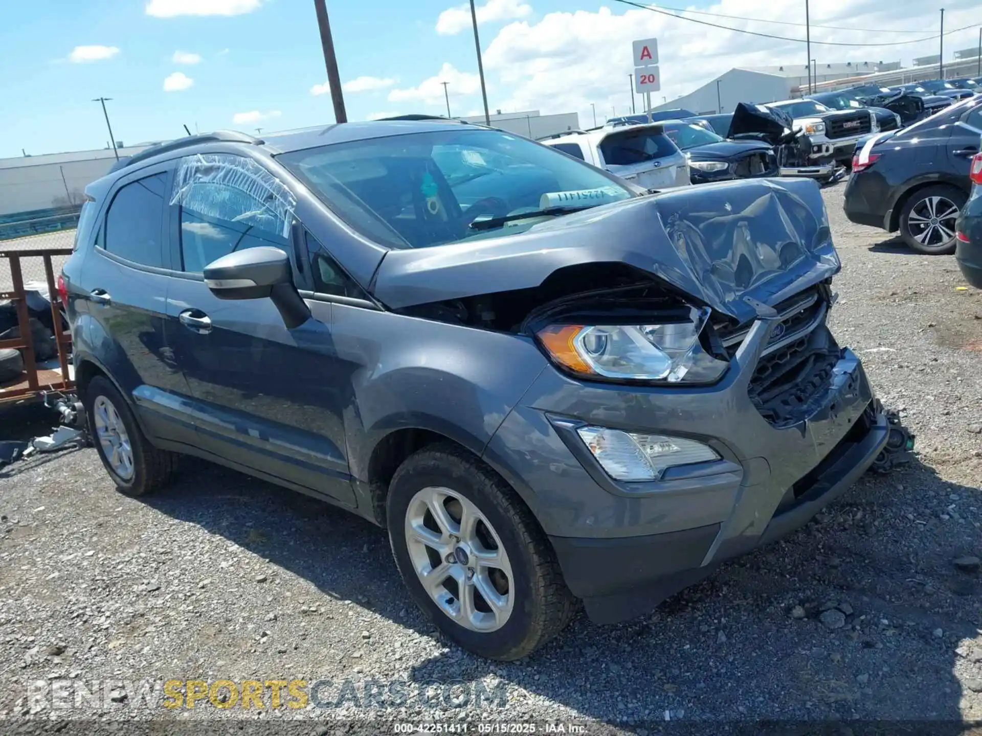 1 fotografías del automóvil dañado MAJ3S2GE3MC423248 FORD ECOSPORT 2021
