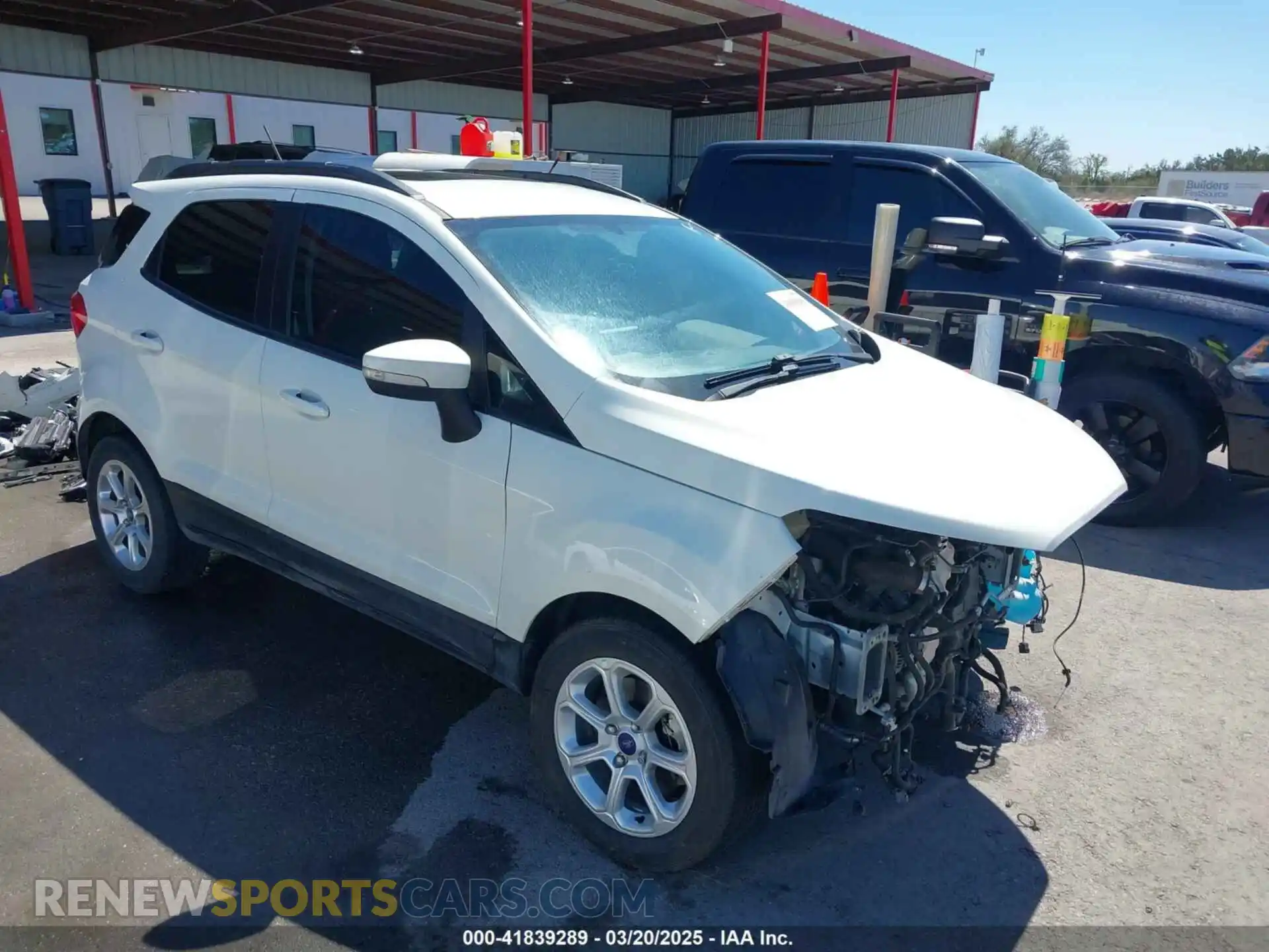 1 fotografías del automóvil dañado MAJ3S2GE4MC439992 FORD ECOSPORT 2021