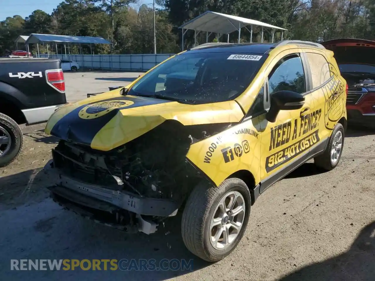 1 fotografías del automóvil dañado MAJ3S2GE5MC395467 FORD ECOSPORT 2021
