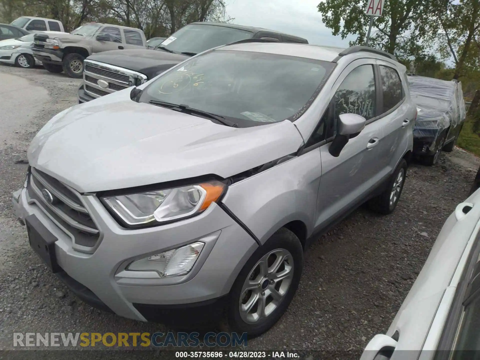 2 fotografías del automóvil dañado MAJ3S2GE6MC400918 FORD ECOSPORT 2021