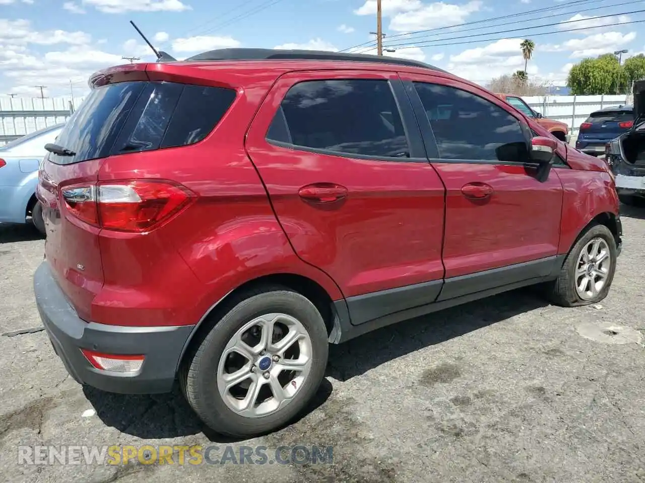 3 Photograph of a damaged car MAJ3S2GE9MC399425 FORD ECOSPORT 2021